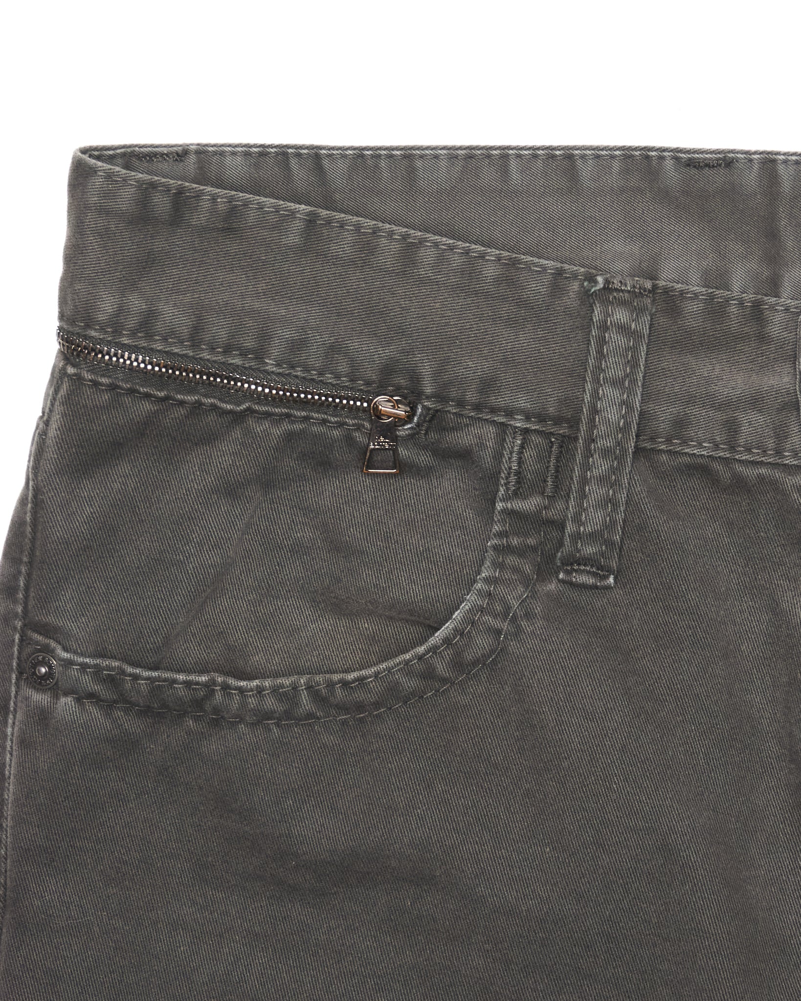 Late 00s Neil Barrett Asymmetrical Zip-Pocket Twill Trousers