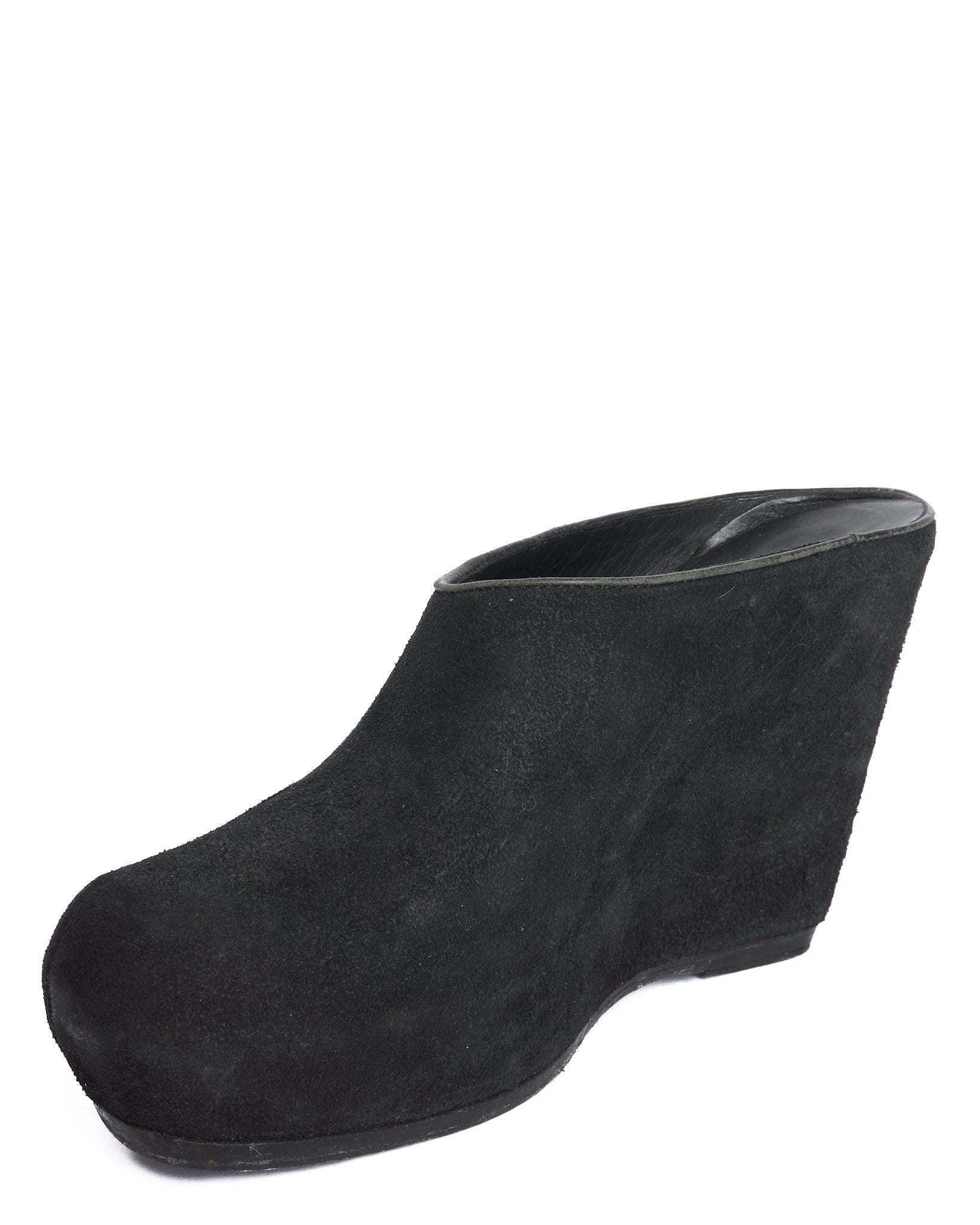 Late 00s Rick Owens Wedge Heel Mules
