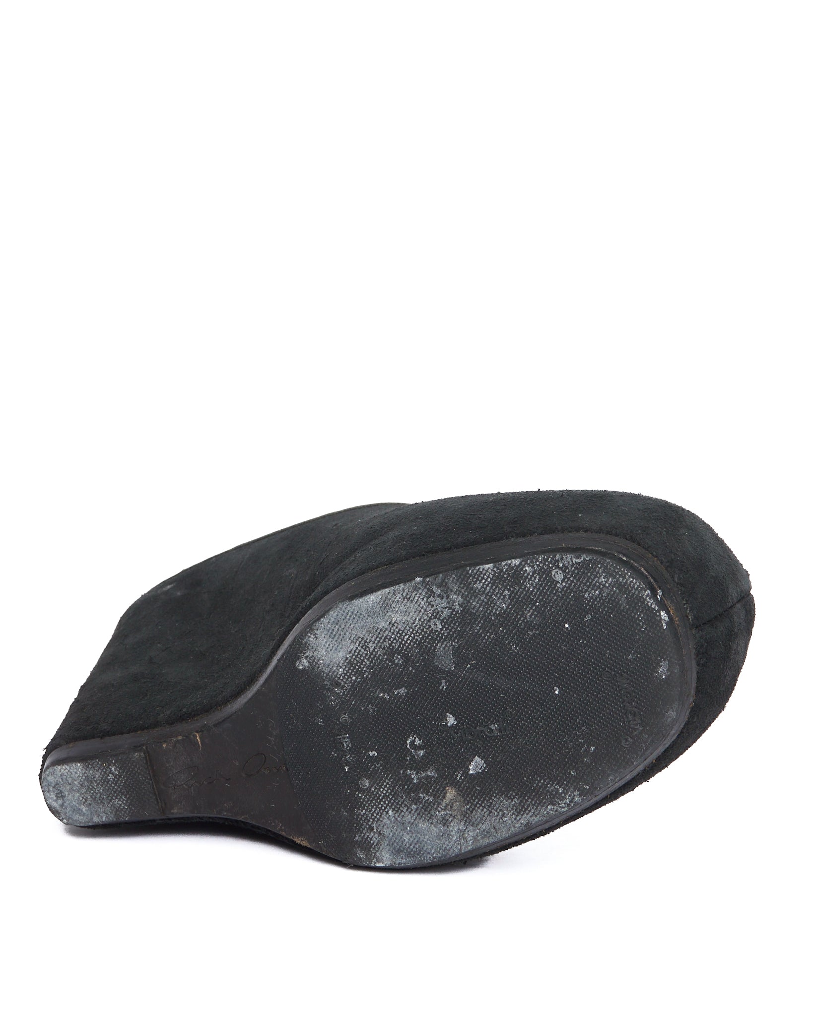 Late 00s Rick Owens Wedge Heel Mules