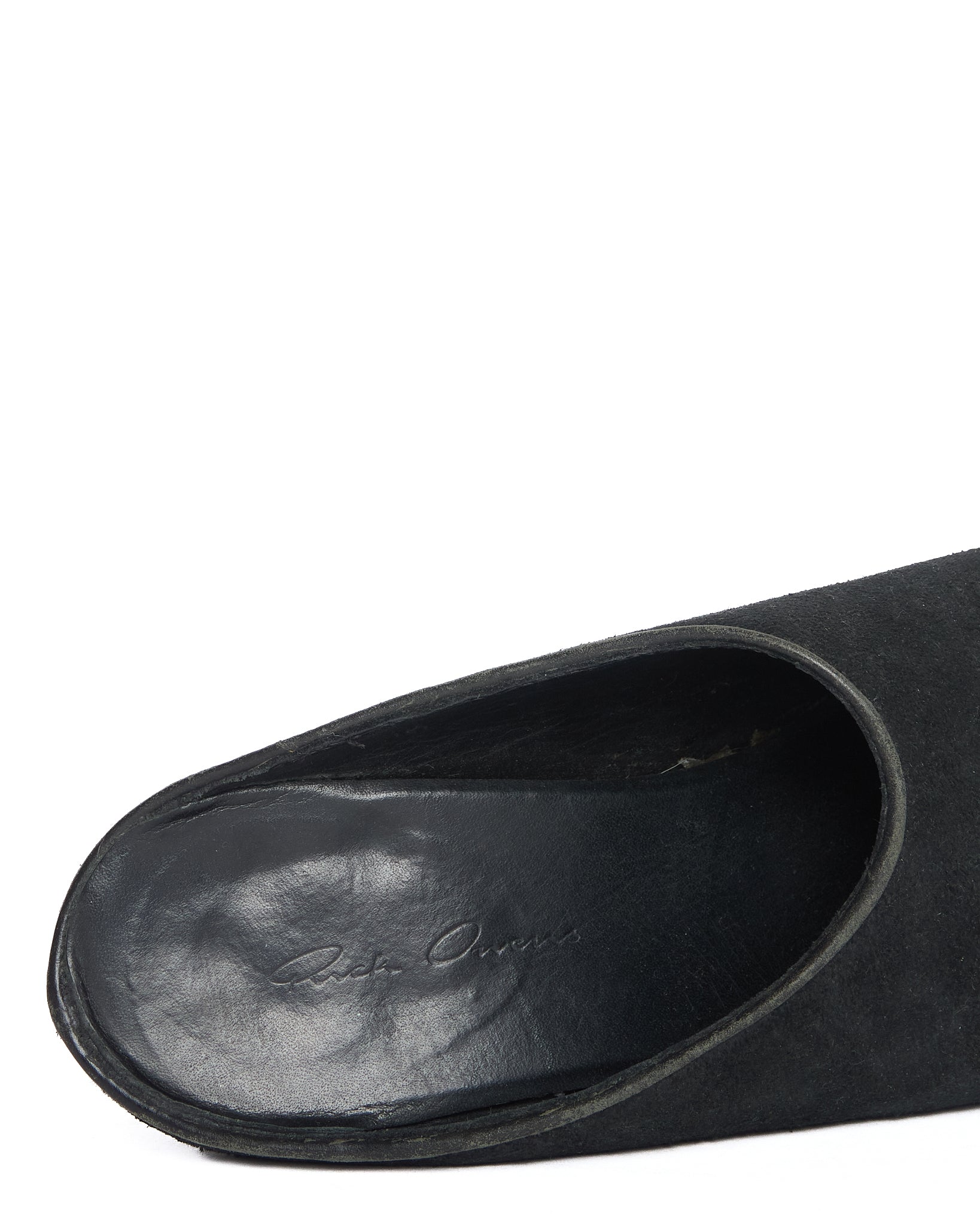 Late 00s Rick Owens Wedge Heel Mules