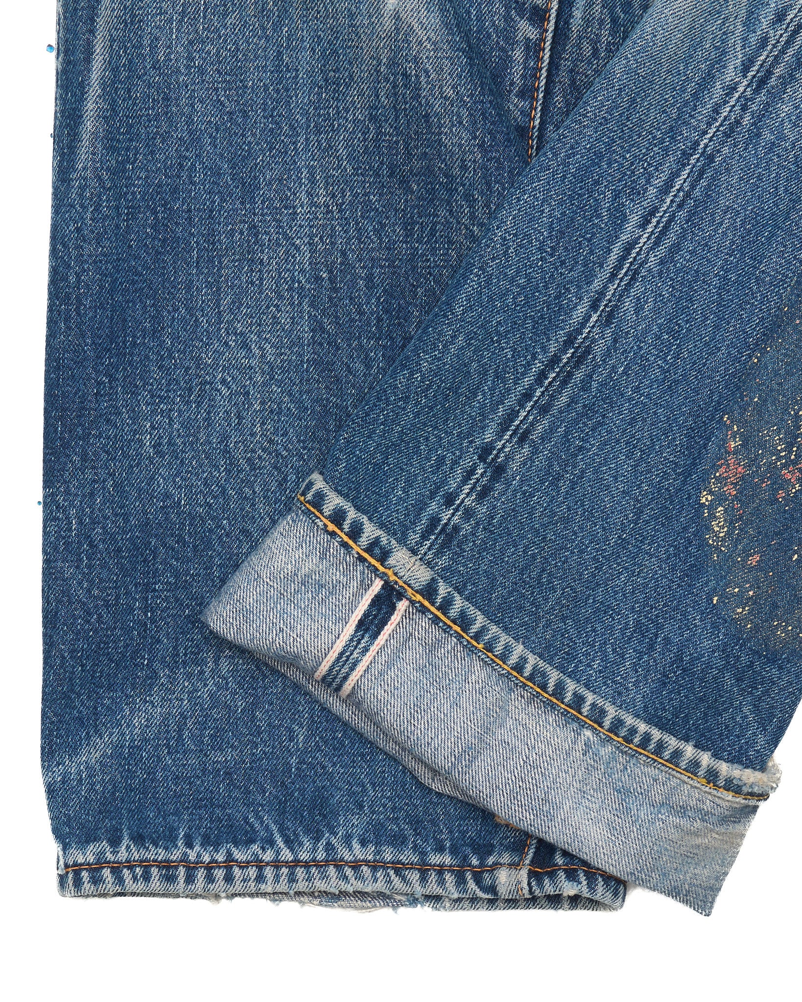 Late 90s EVISU No. 1 SPECIAL Flame Diakoku Faded Selvedge Jeans
