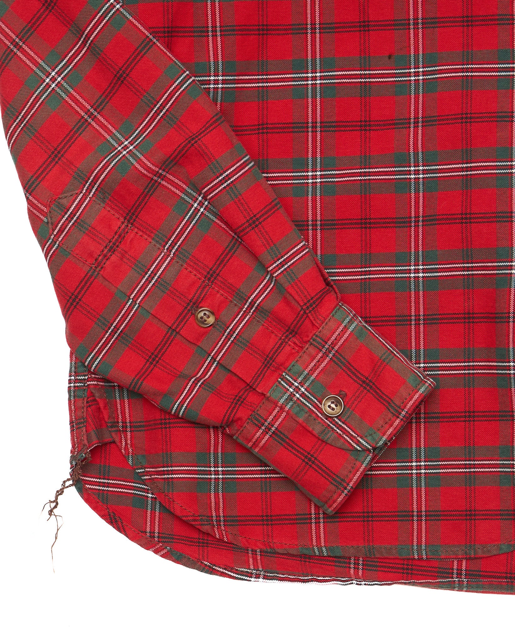 A/W15 COMME des GARÇONS HOMME Plaid/Canvas Button-up Shirt