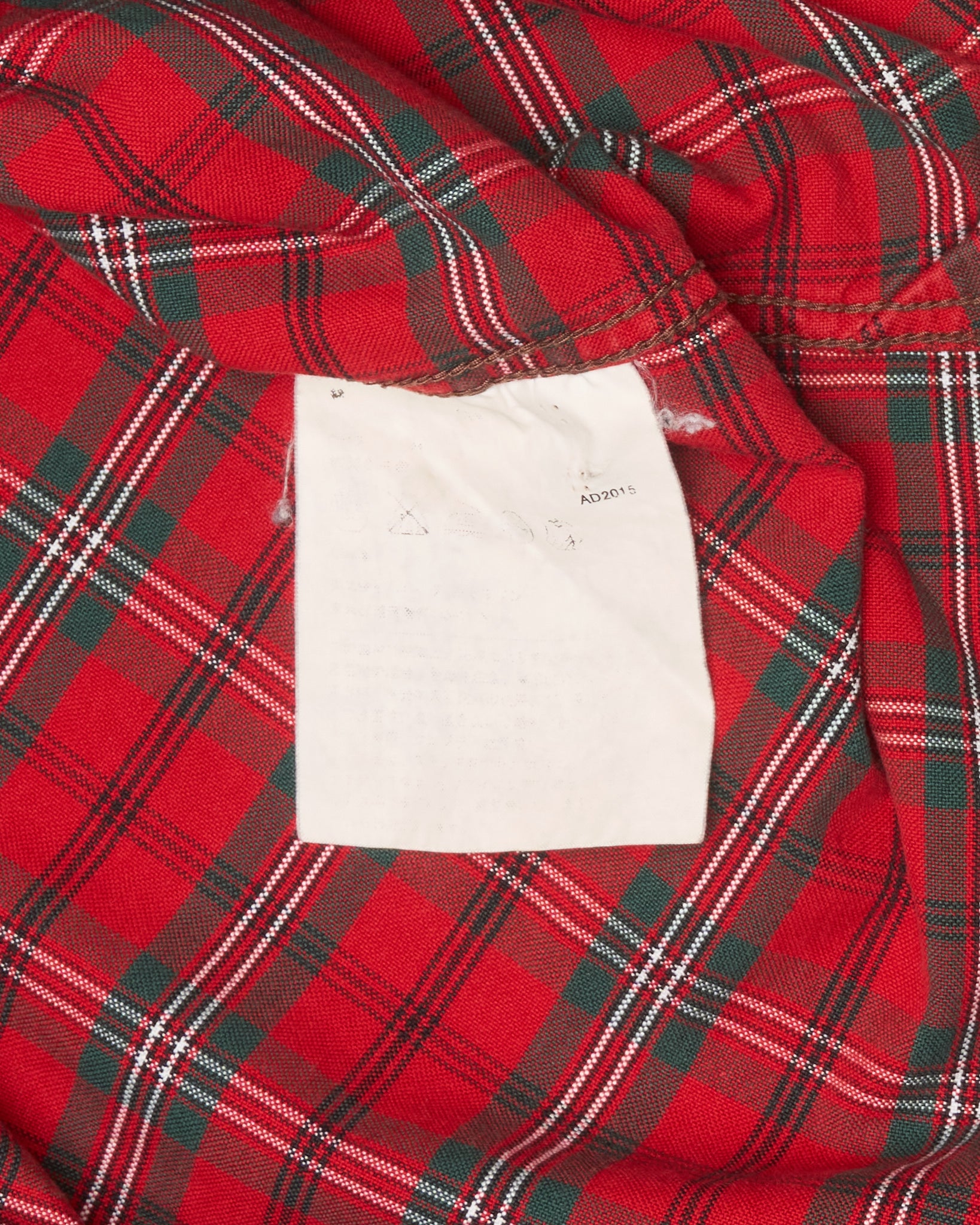 A/W15 COMME des GARÇONS HOMME Plaid/Canvas Button-up Shirt