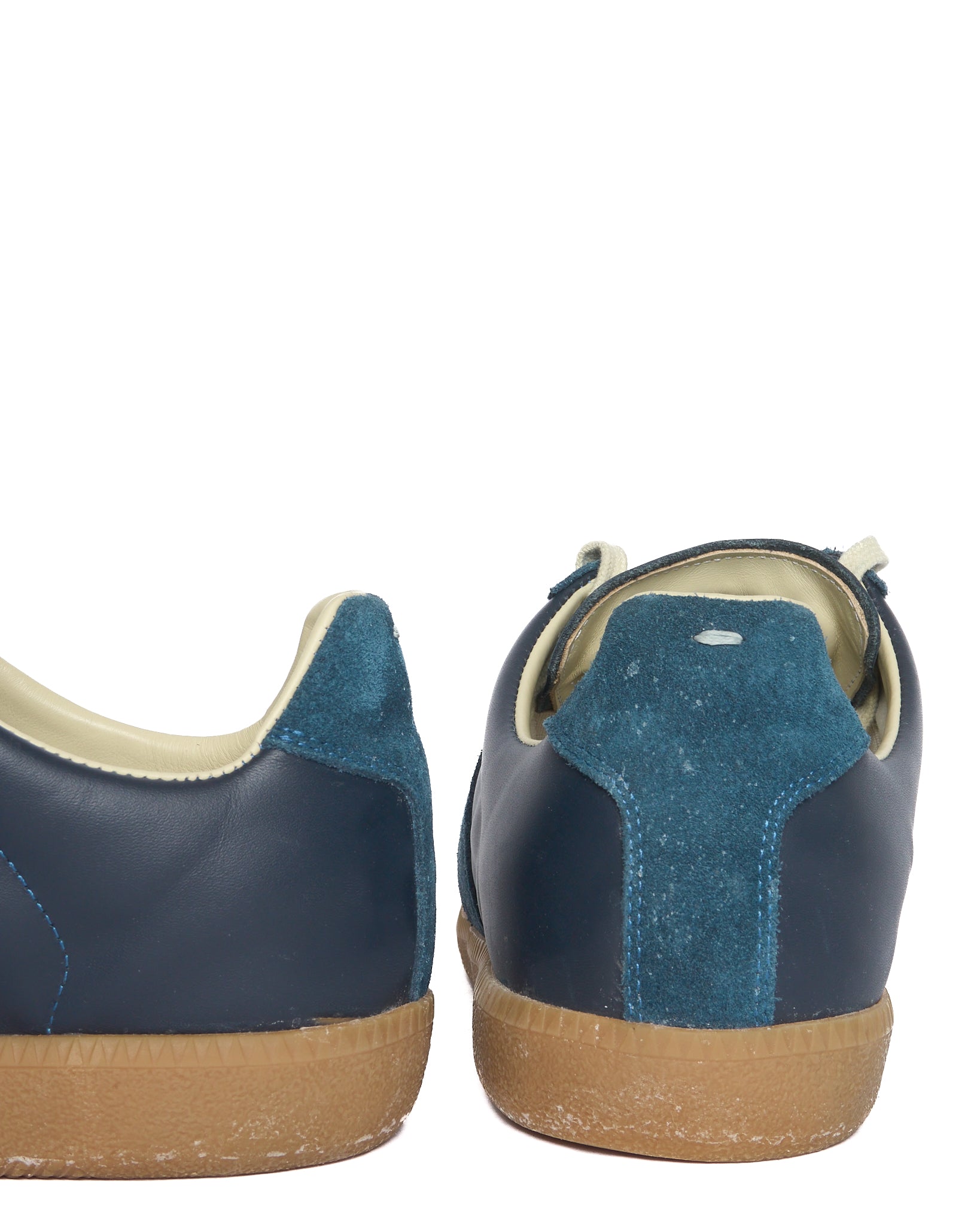Maison Margiela Navy Suede Black Leather Replica Sneakers