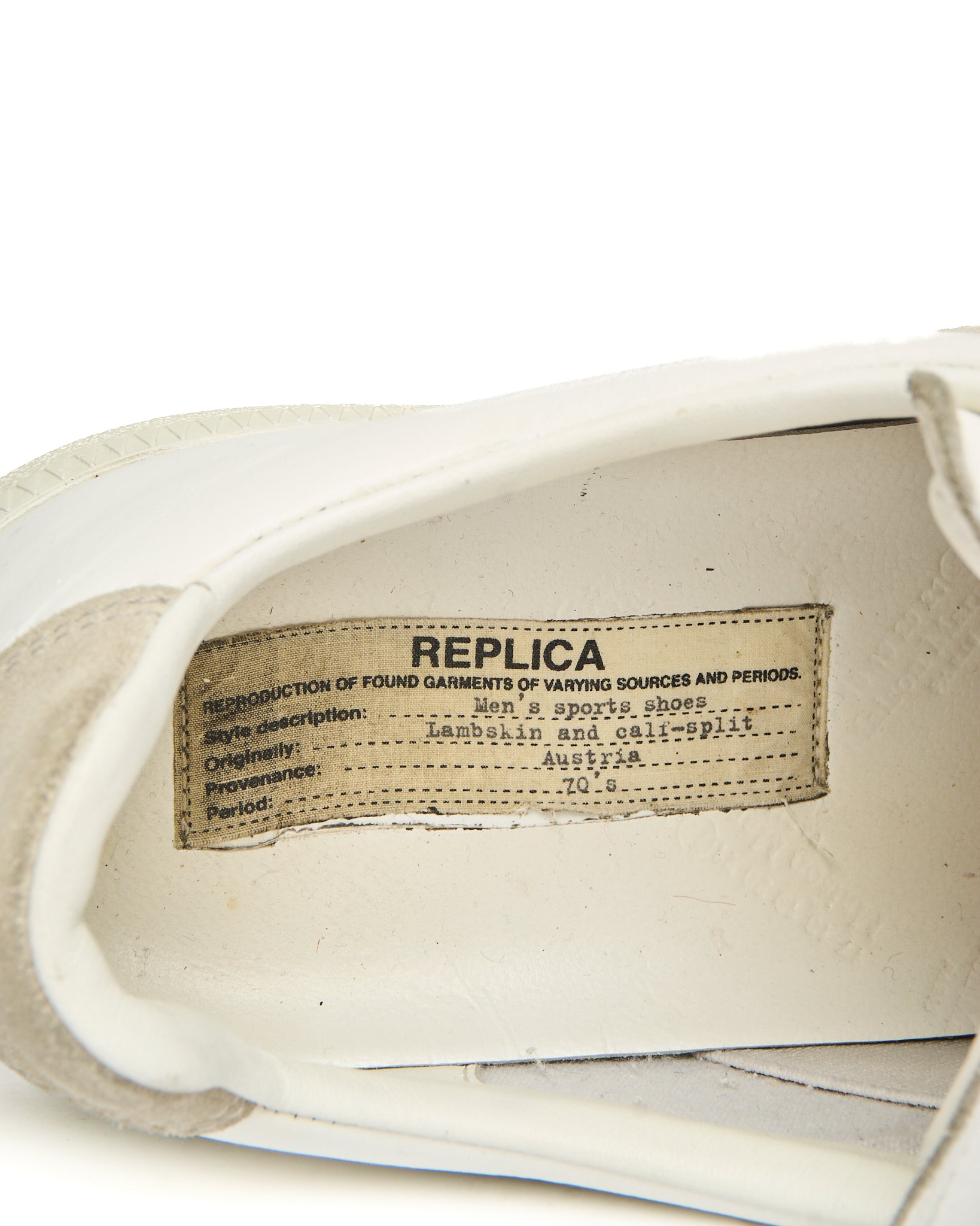 Maison Margiela White Tonal Replica Sneakers