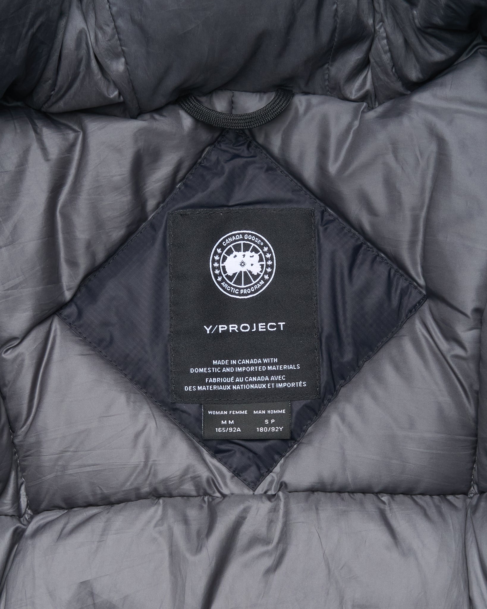 A/W20 Canada Goose x Y/Project Logo Down Jacket