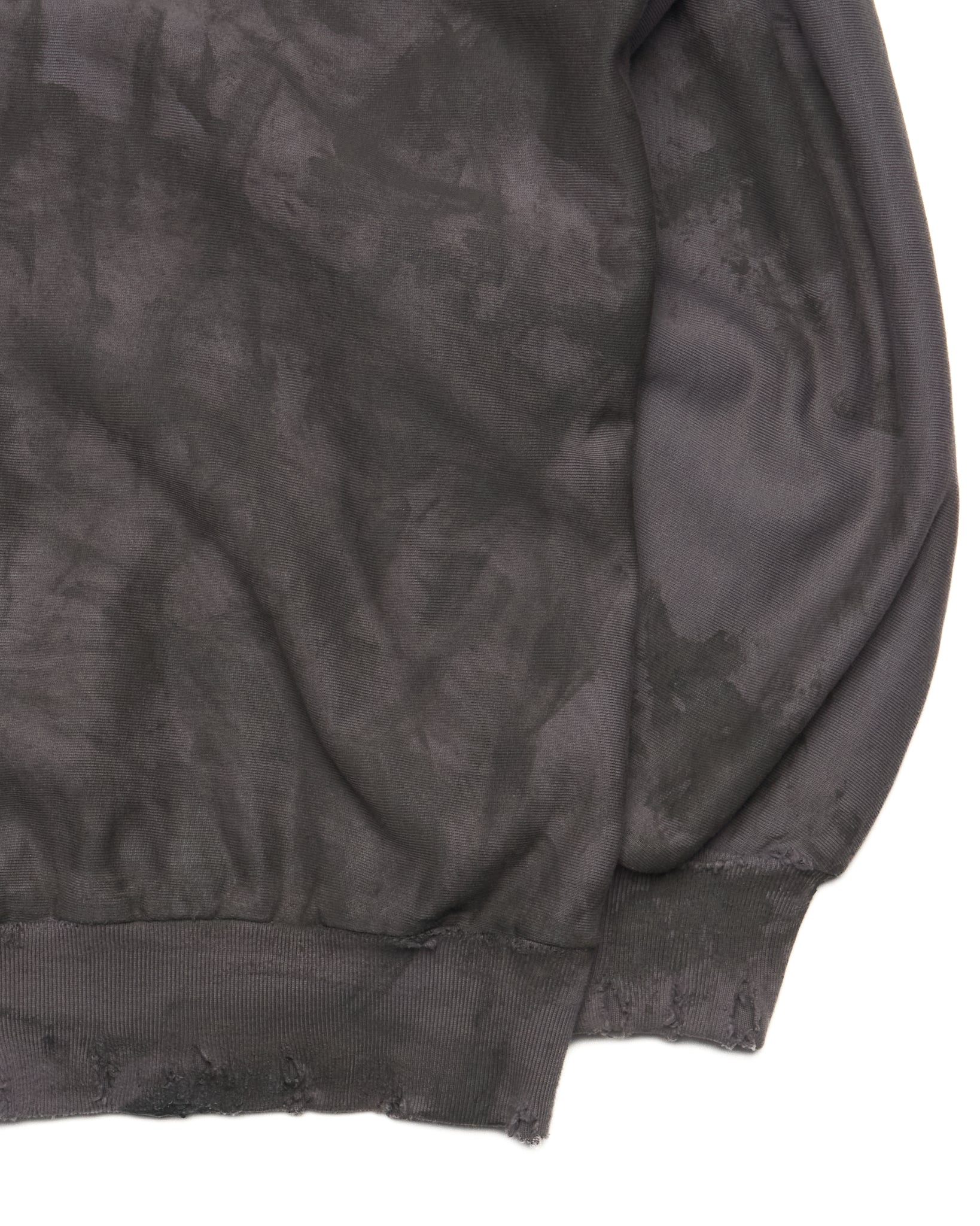 A/W22 Balenciaga Gray Gaffer Mud Distressed Hoodie