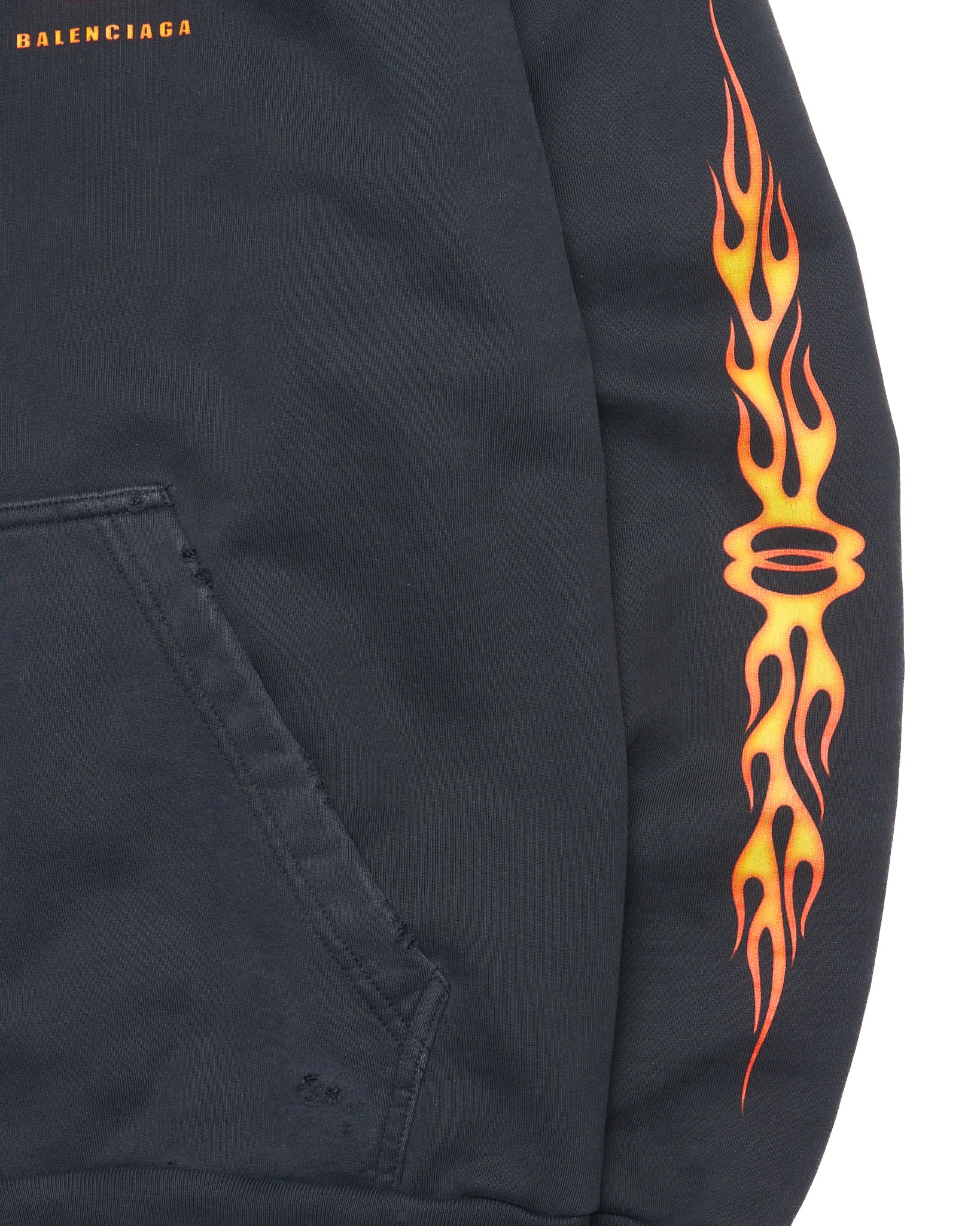 S/S24 Balenciaga Burning Unity Zip-Up Hoodie