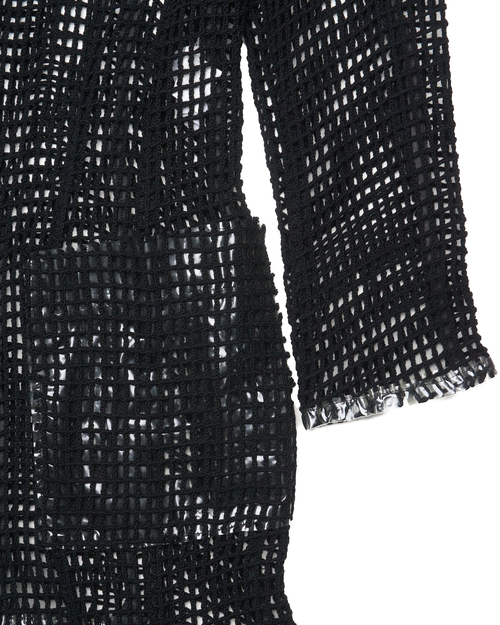 A/W91 Comme Des Garçons Fishnet Knit Zip-Up