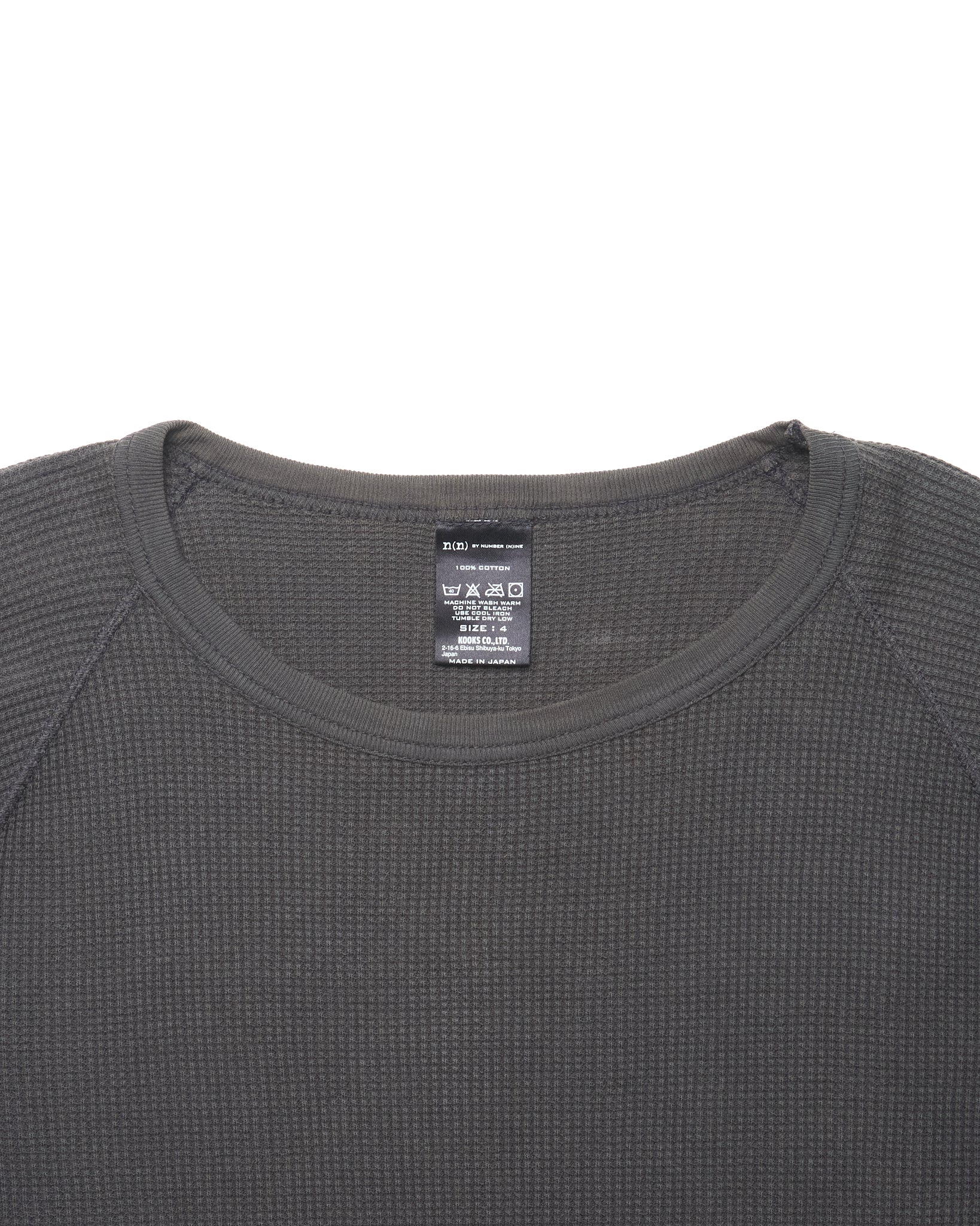 Number (N)ine Waffle Knit Long-Sleeve