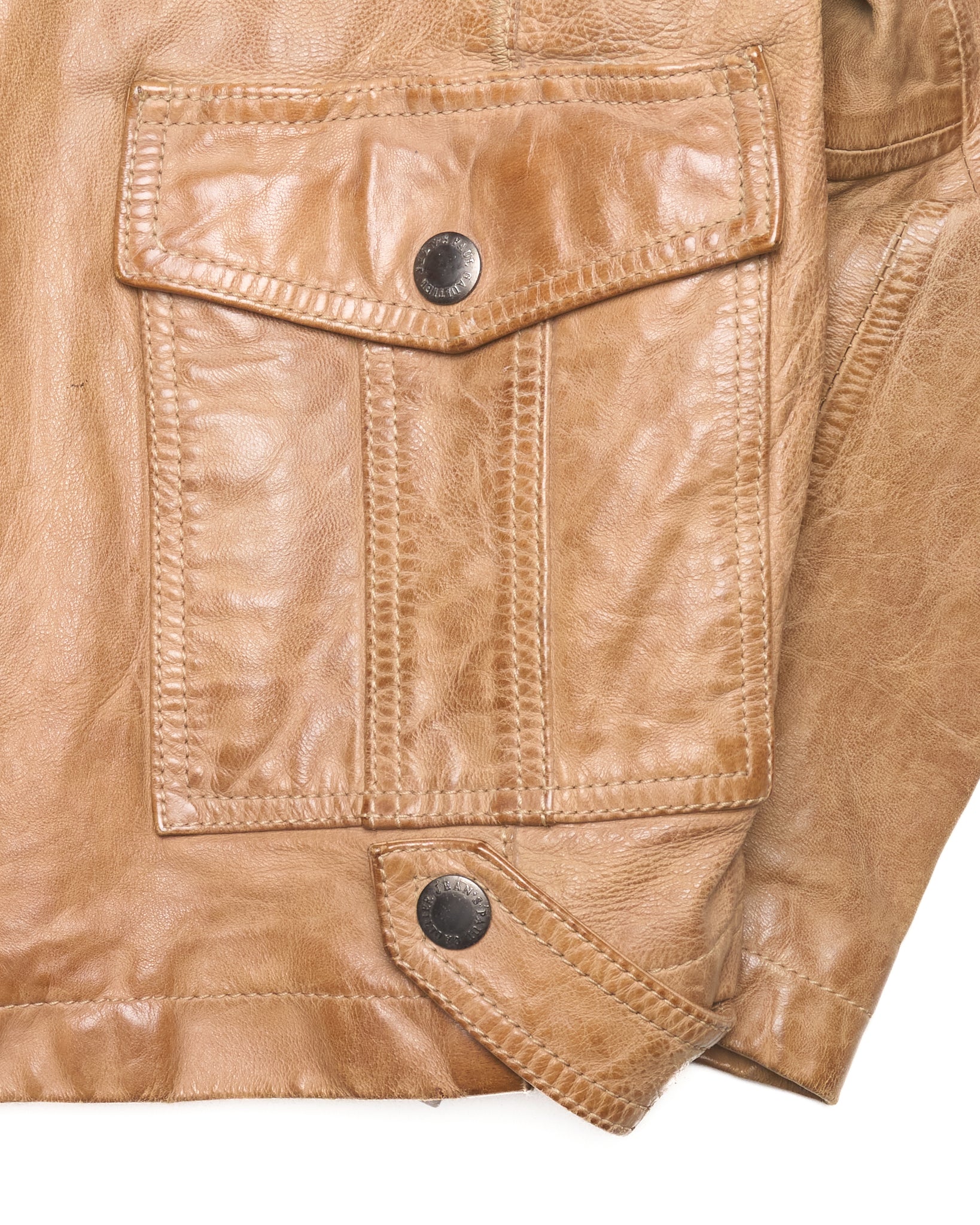 S/S04 Jean's Paul Gaultier Ornate Embroidered Leather Jacket