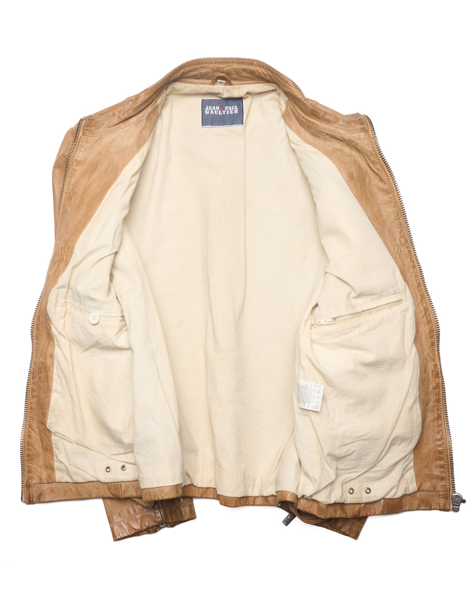 S/S04 Jean's Paul Gaultier Ornate Embroidered Leather Jacket