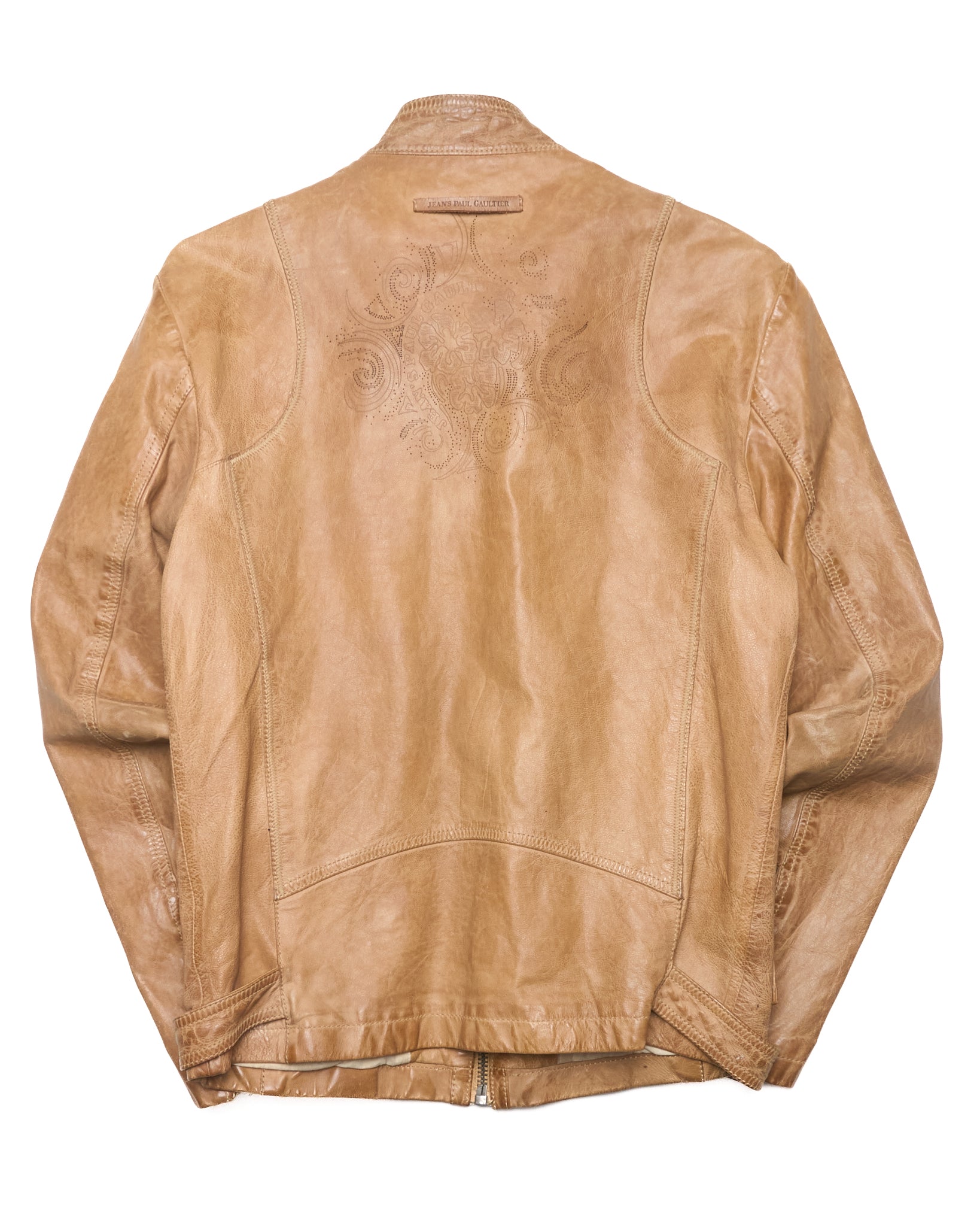 S/S04 Jean's Paul Gaultier Ornate Embroidered Leather Jacket