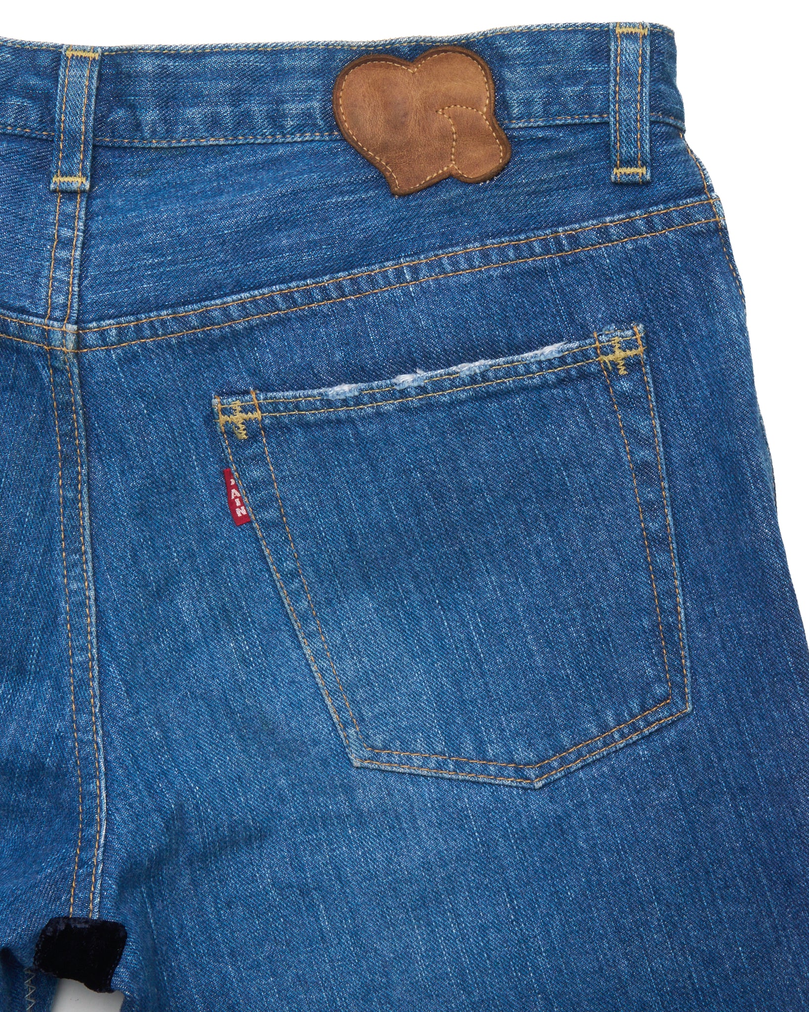 A/W03 Number (N)ine "Touch Me I'm Sick" Kurt Cobain Velour Patch Jeans