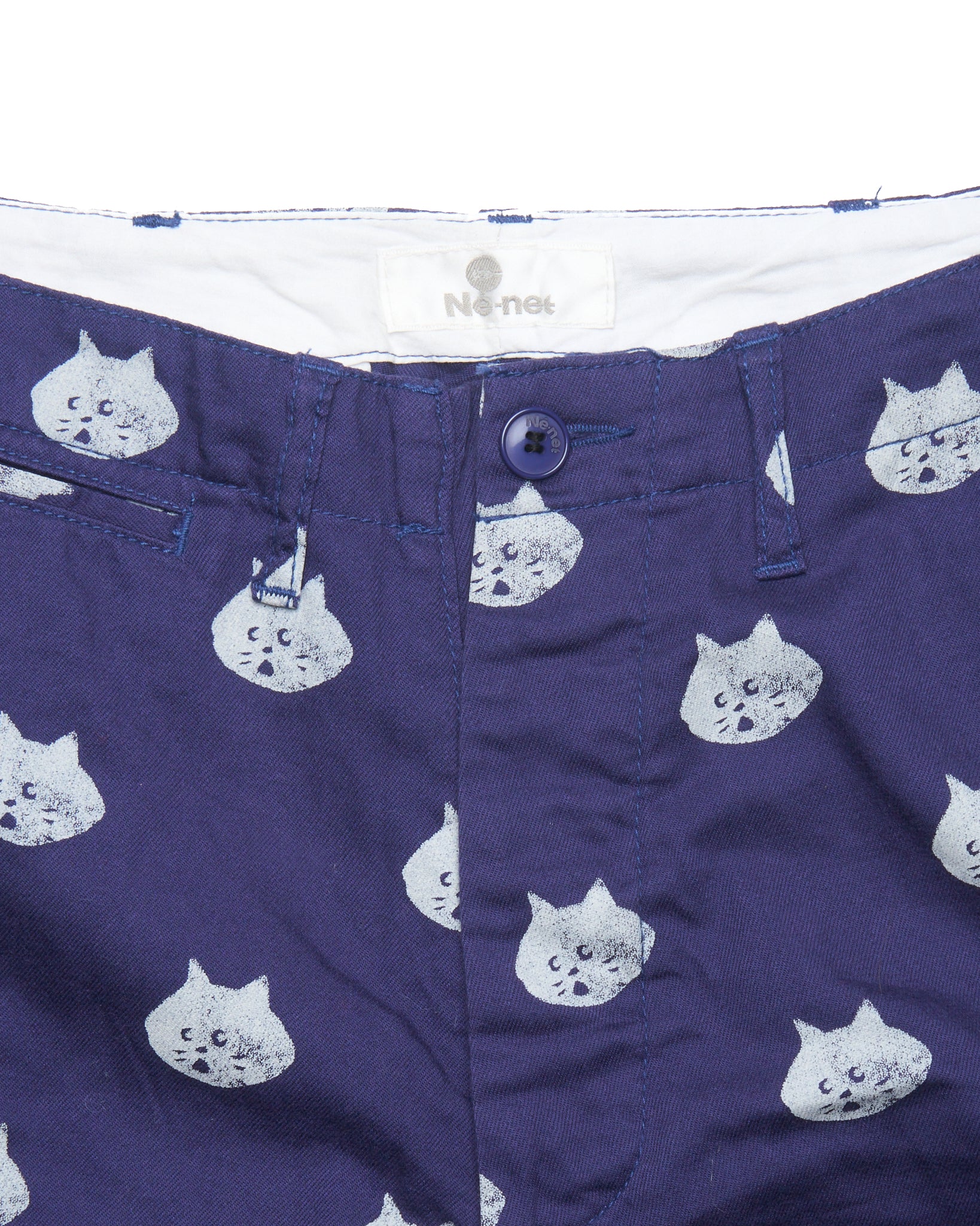 F/W14 Ne-Net Nya Face Print Cotton Pants