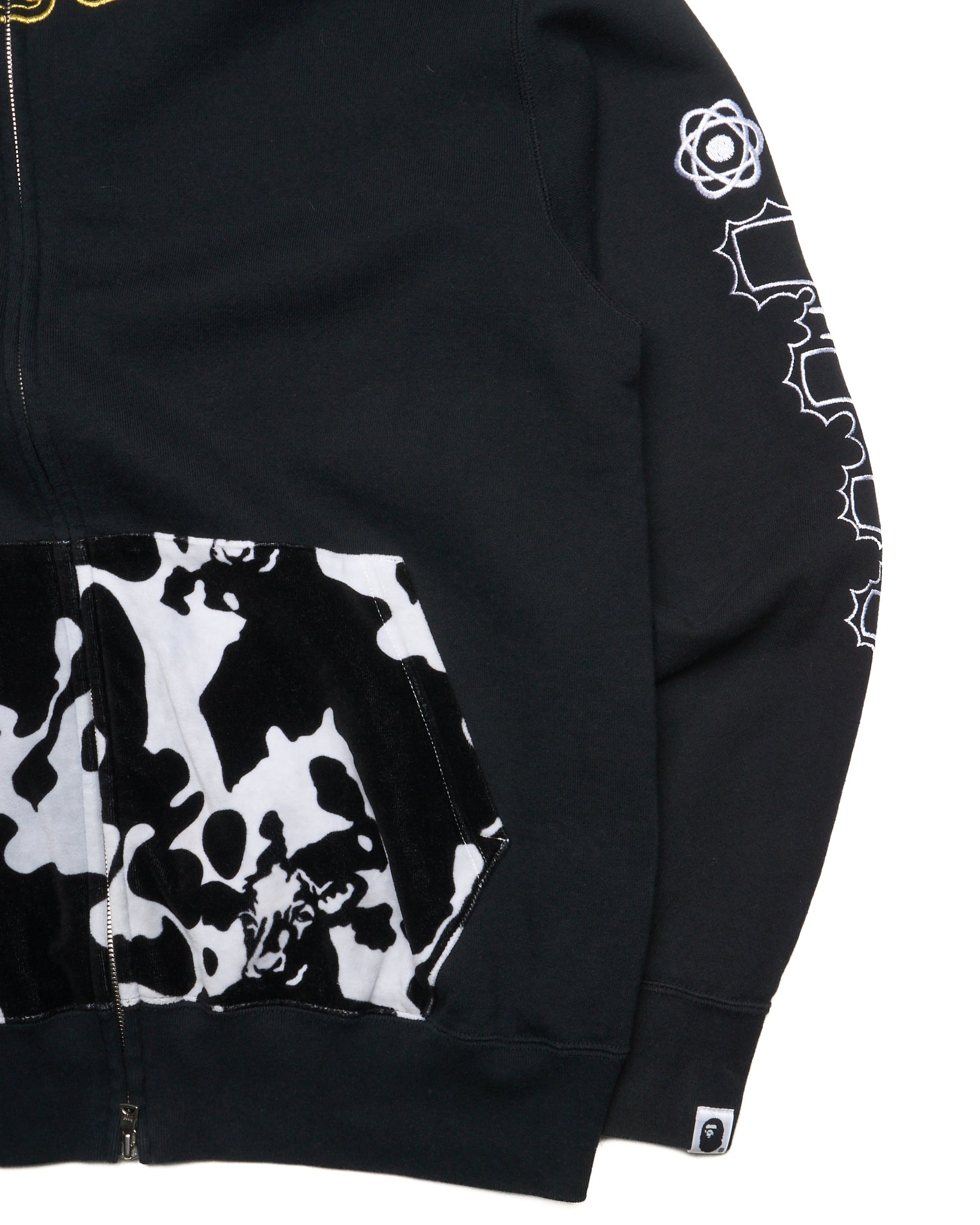 ‘08 BAPE Classics x Holstein Black Cow Full-Zip Hoodie