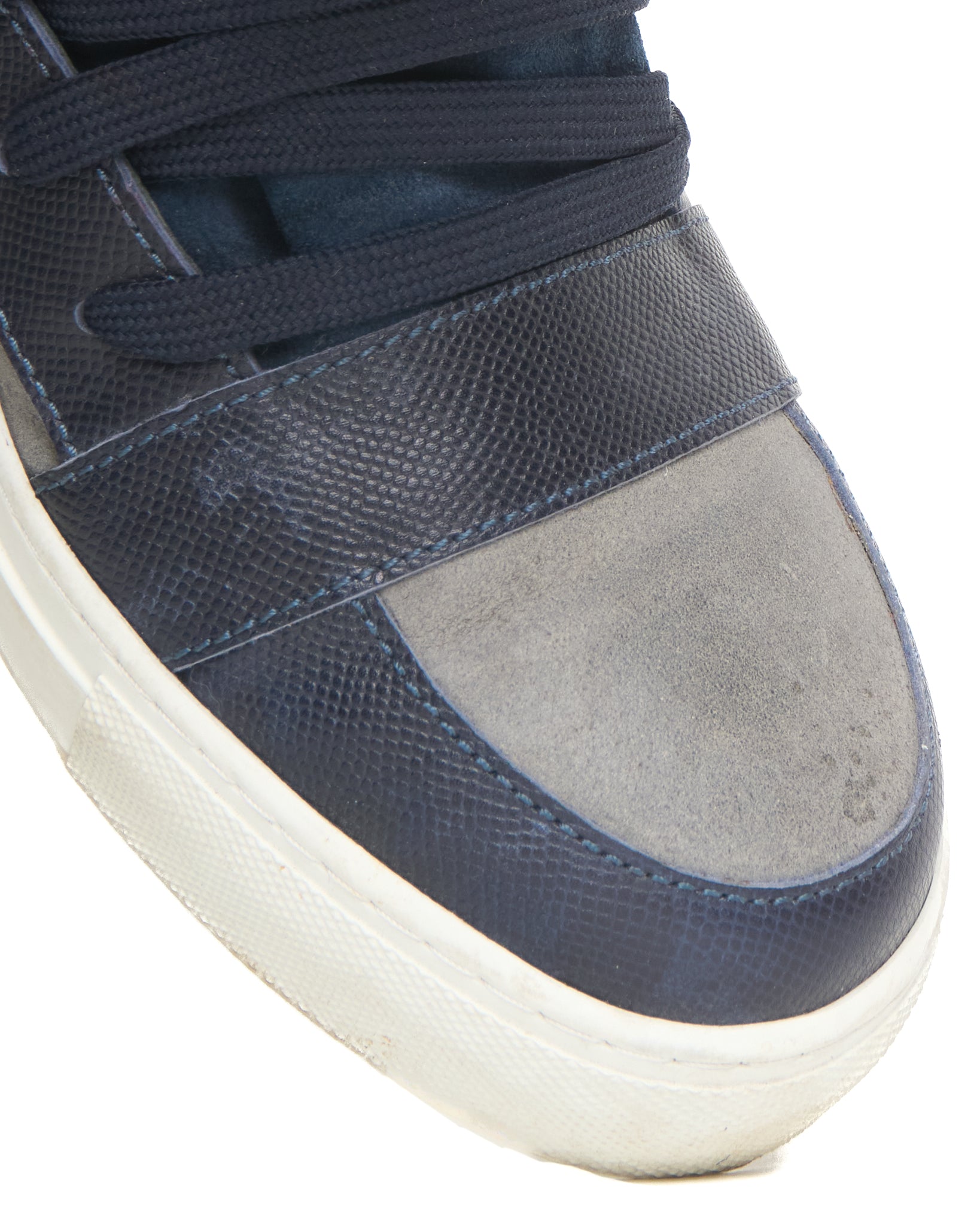Kris Van Assche Multi-Lace High-top Leather Sneakers