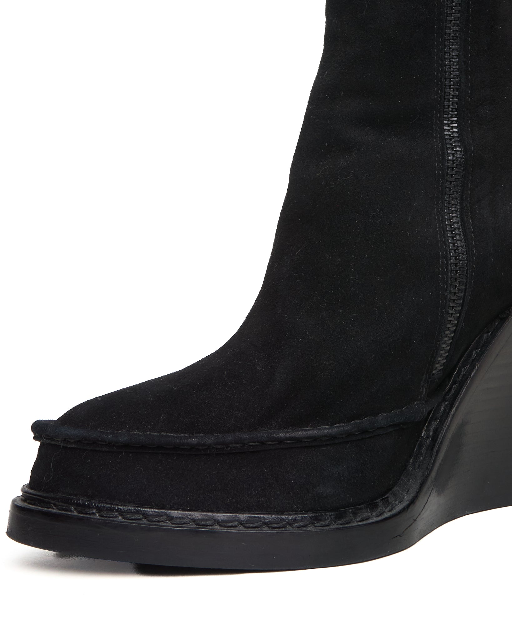 F/W10 Ann Demeulemeester Lace-Up Wedge Suede Boots