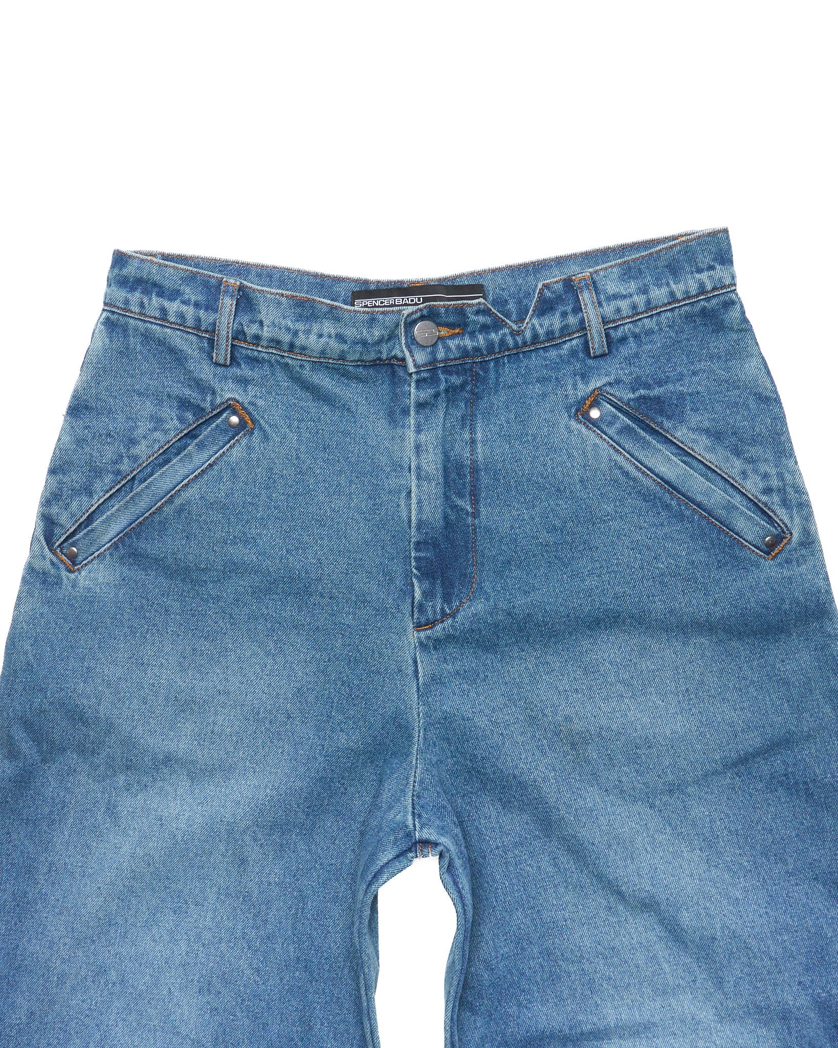 Spencer Badu Buttoned Panel Baggy Denim