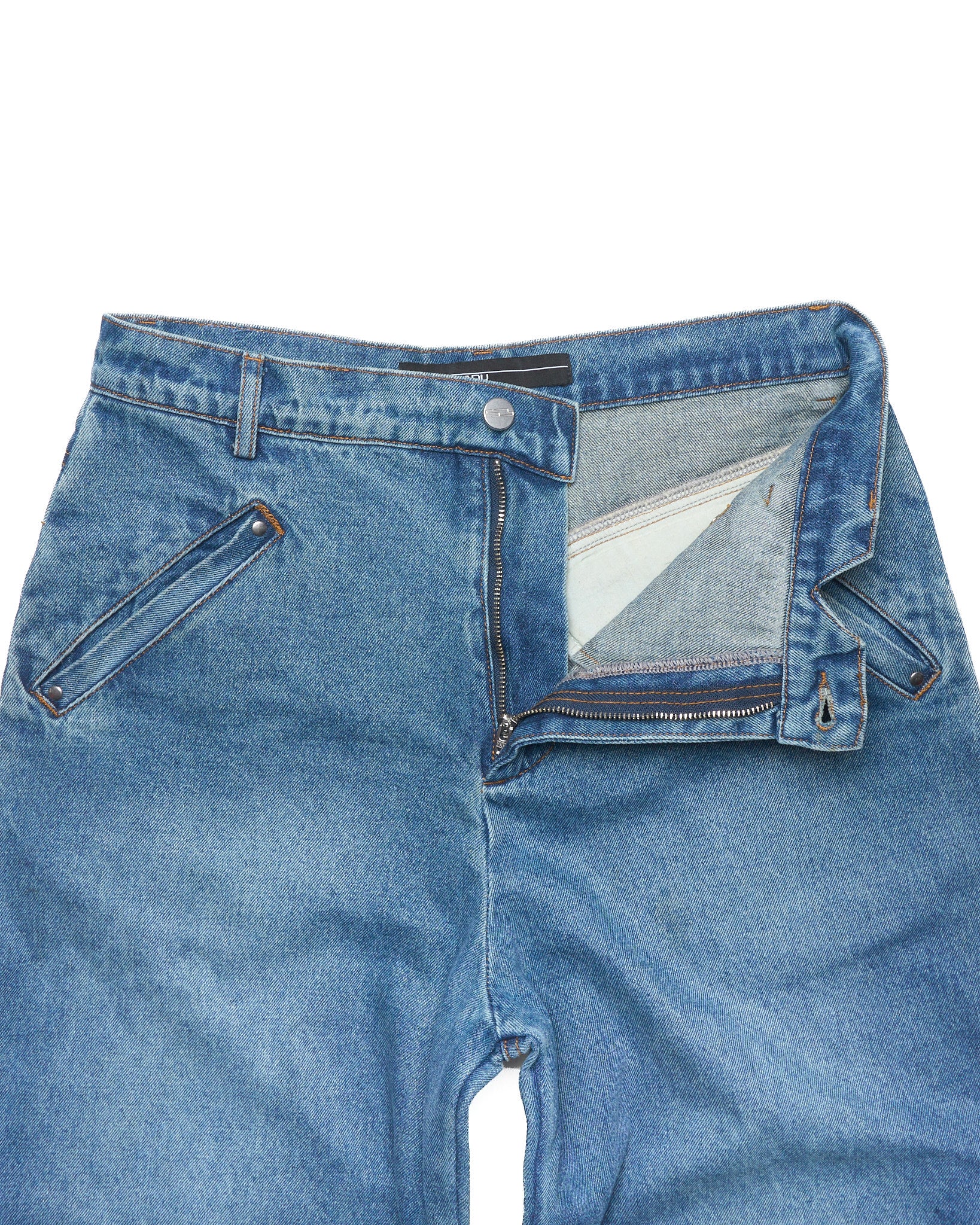 Spencer Badu Buttoned Panel Baggy Denim