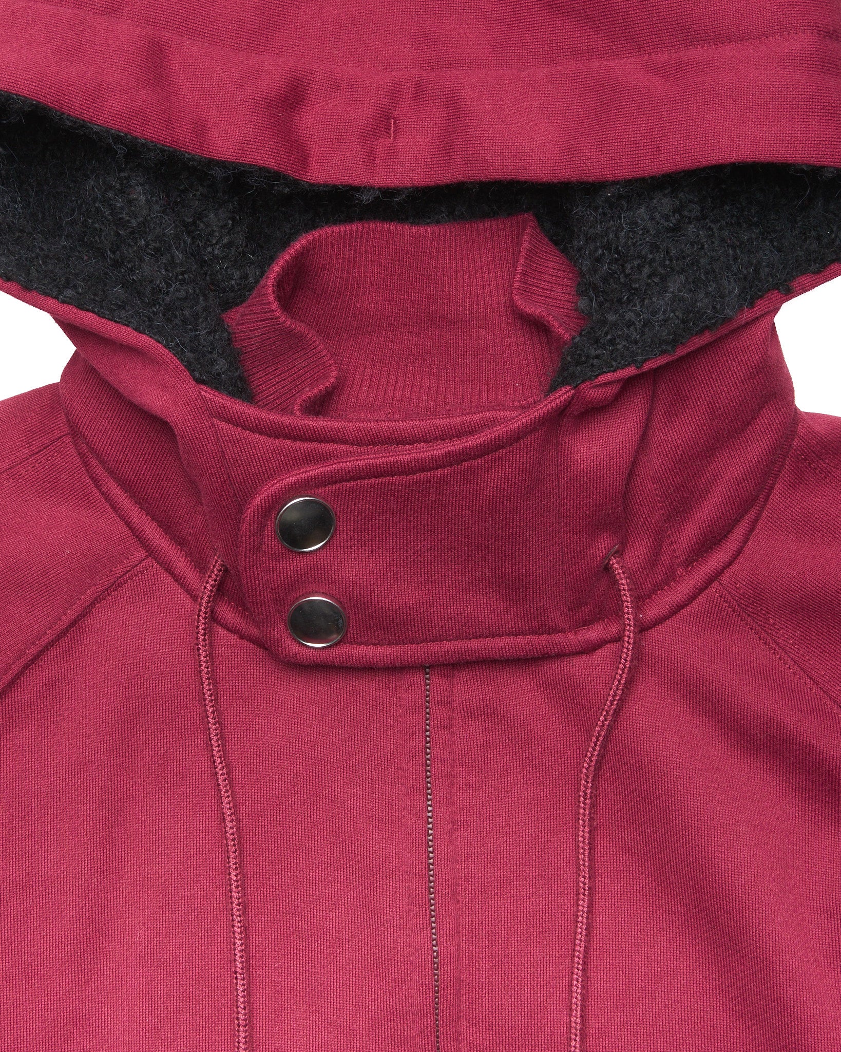 Late 00s Y-3 Fleece Hooded Zip-Up