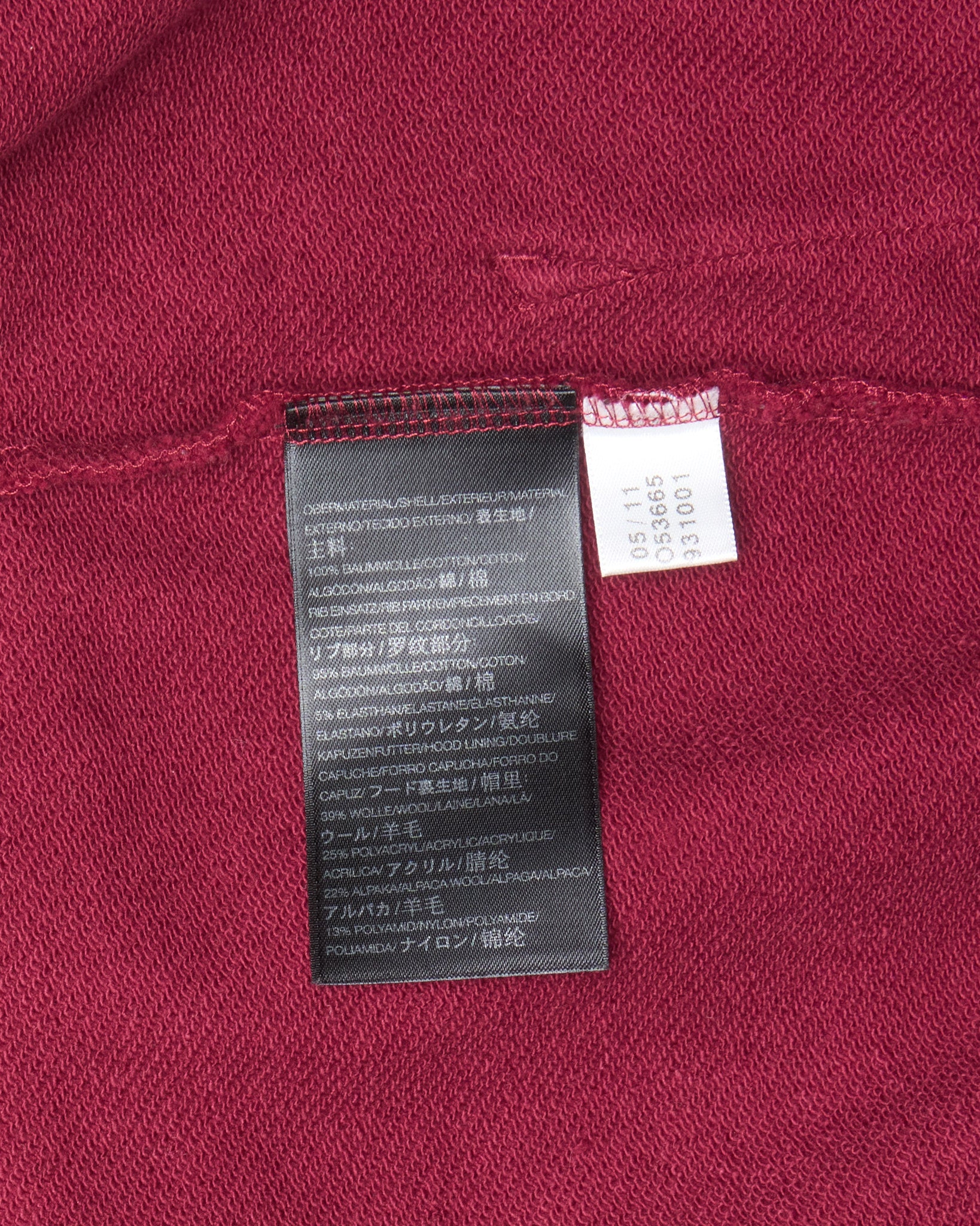Late 00s Y-3 Fleece Hooded Zip-Up