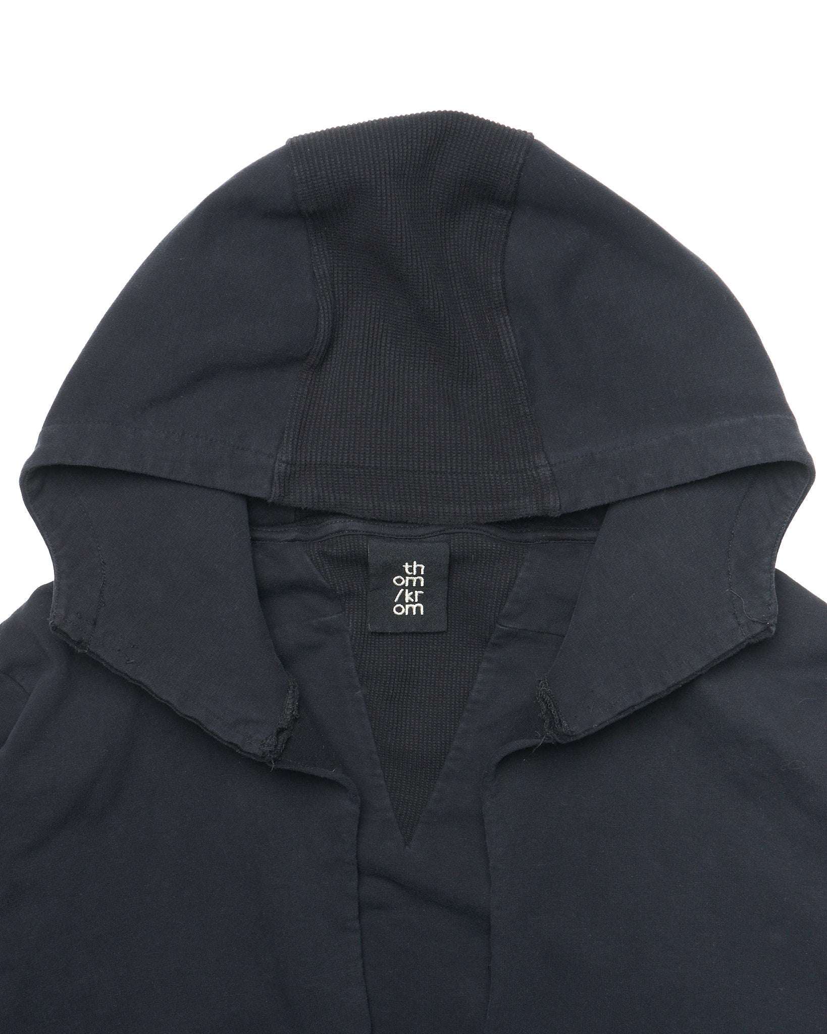 Mid 2010s Thom Krom Open-Front Hooded Cardigan