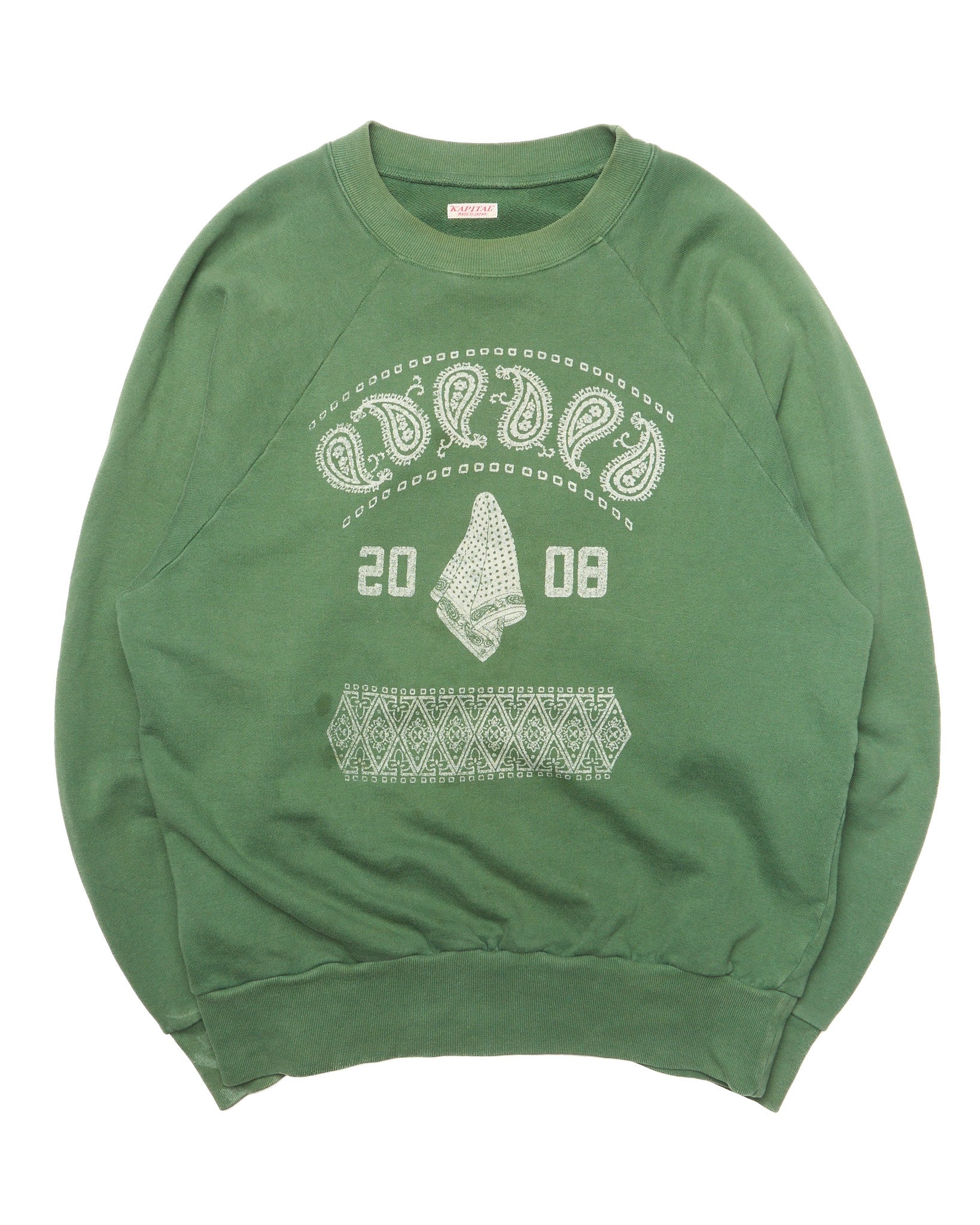 F/W20 Kapital Paisley Raglan Sweatshirt