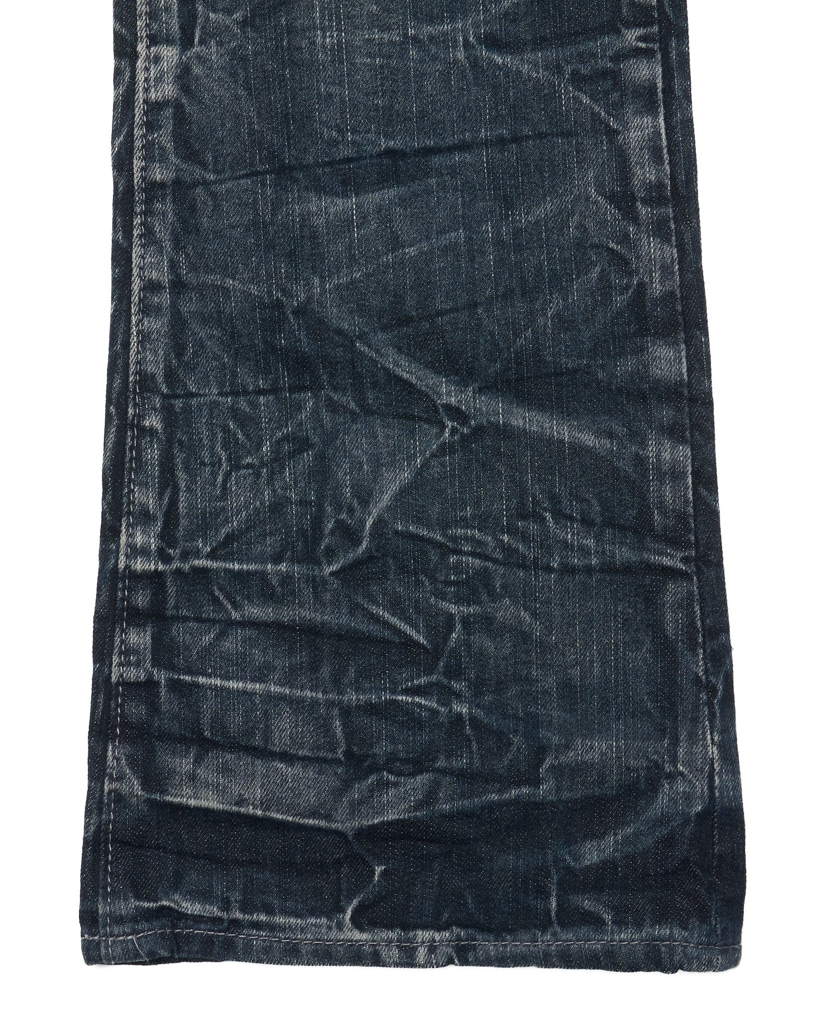 Early 00s JACK SERIKA Web Embroidered Whiskered Flare Denim