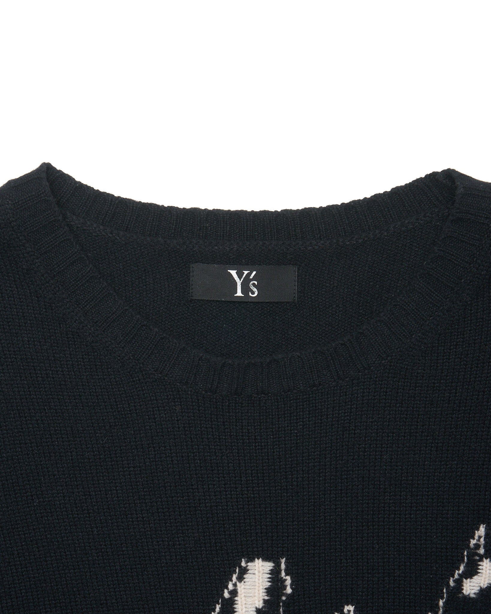 2010s Y's Bird Intarsia Knit Sweater