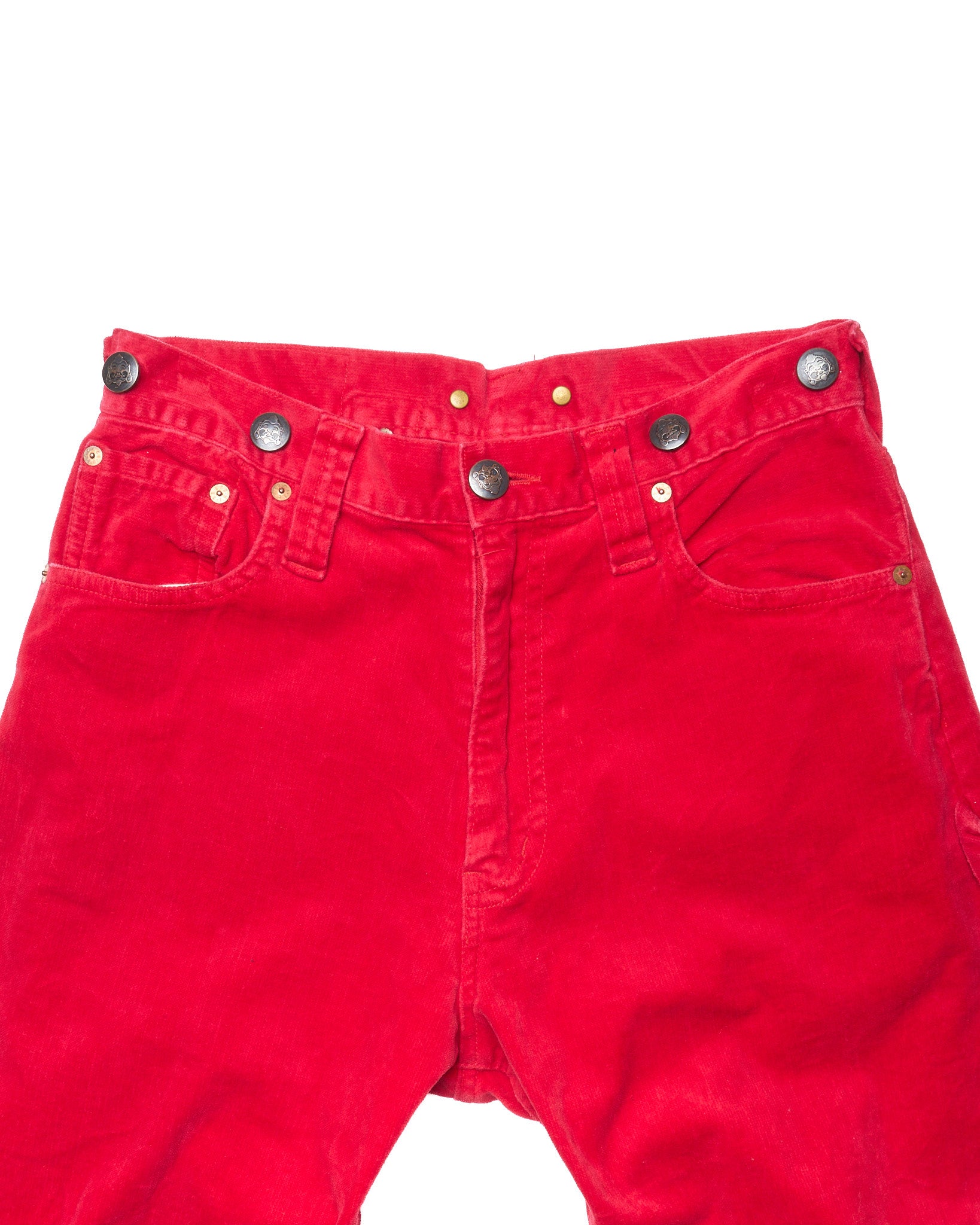 Early 90s EVIS Hand-Paint Seagull Velour Bondage Pants