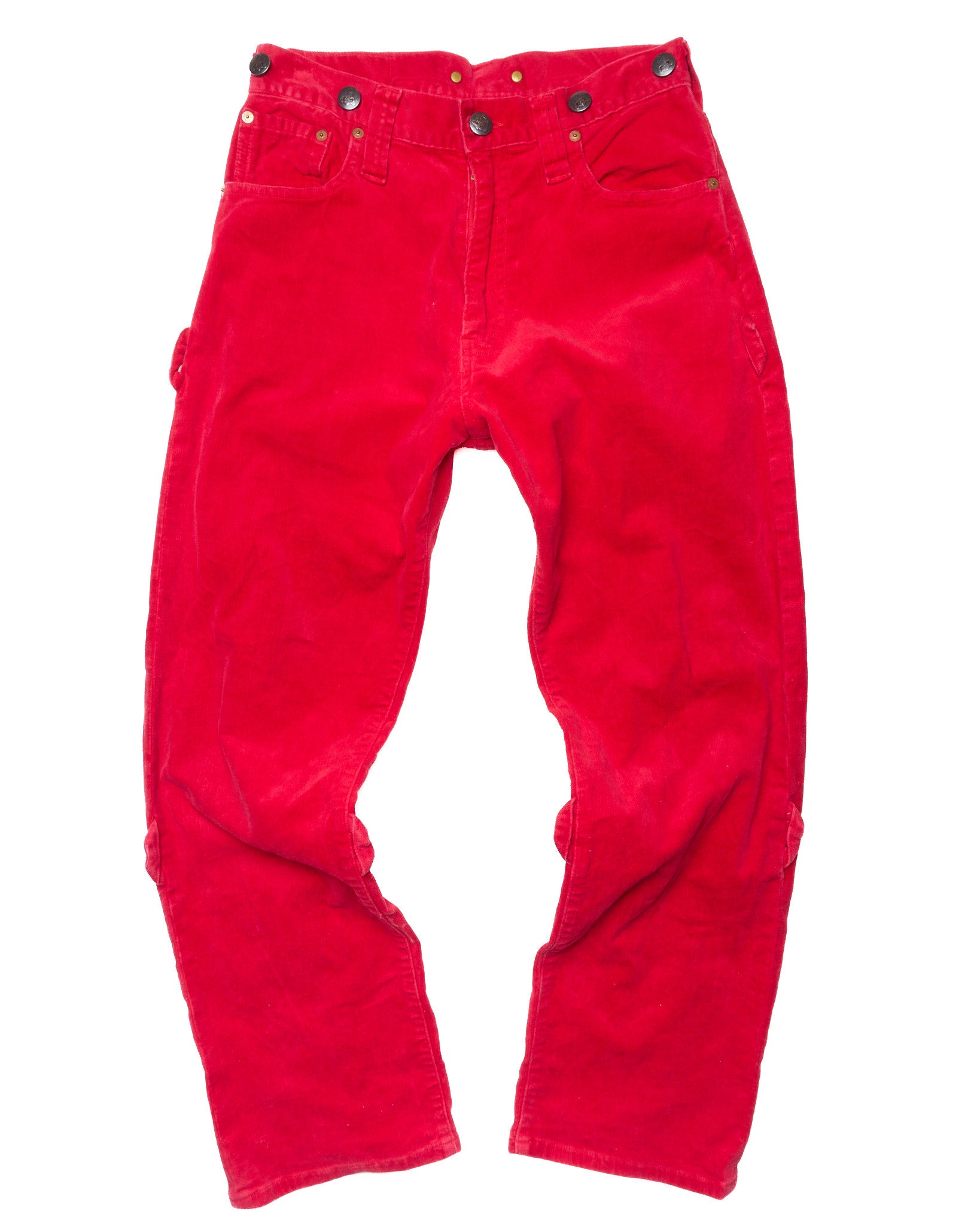 Early 90s EVIS Hand-Paint Seagull Velour Bondage Pants