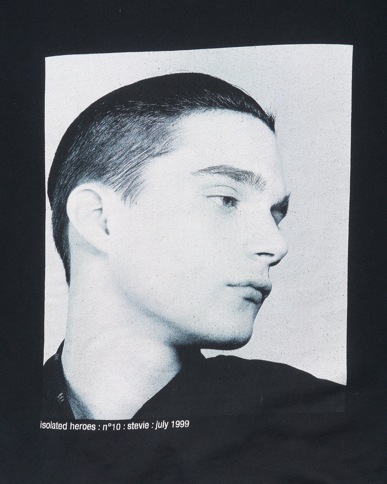S/S16 Raf Simons Isolated Heroes "Stevie" Black Cotton Sweatshirt