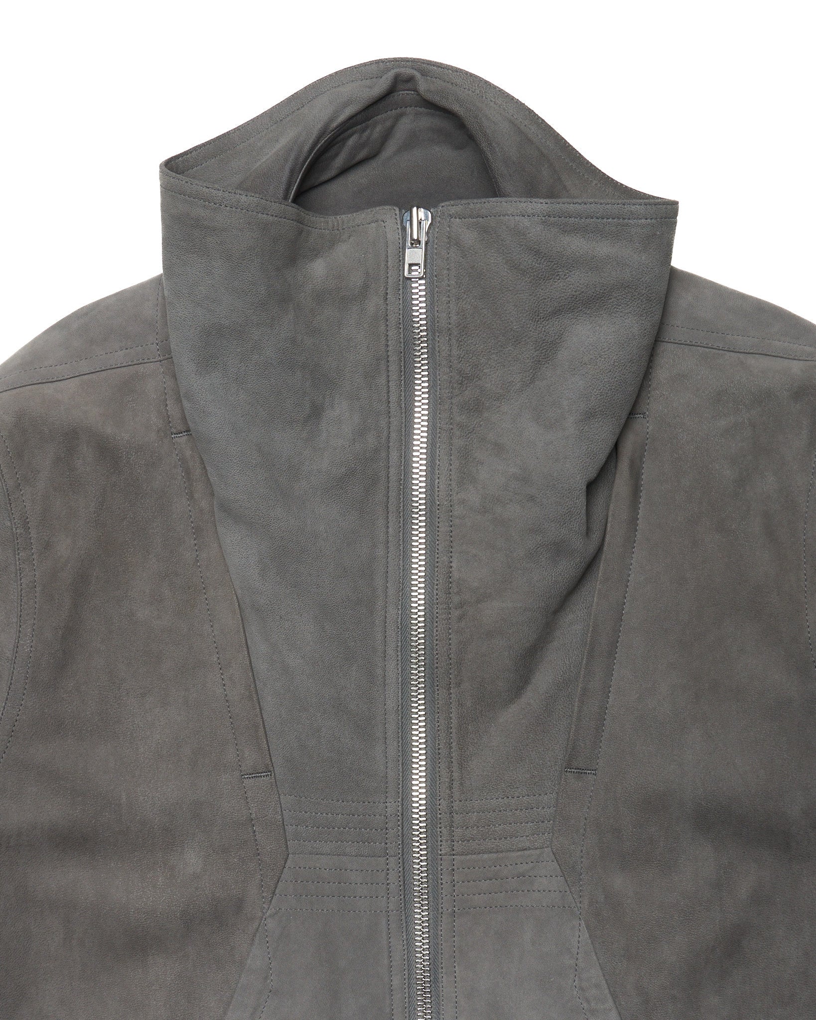 S/S15 Rick Owens Suede Geo Biker Jacket