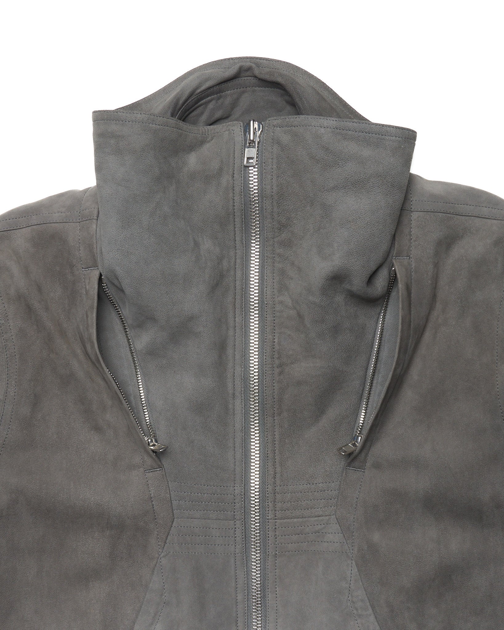 S/S15 Rick Owens Suede Geo Biker Jacket