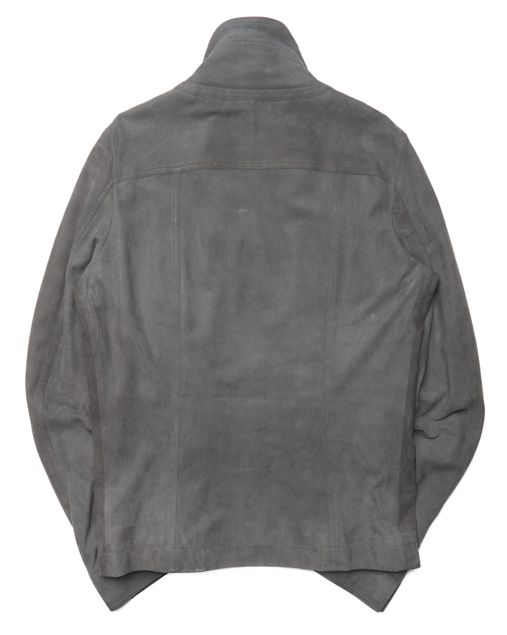 S/S15 Rick Owens Suede Geo Biker Jacket