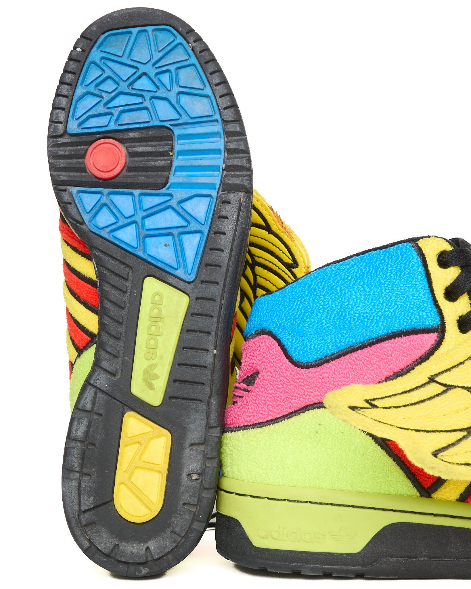 Jeremy Scott x Adidas Rainbow Winged Sneakers