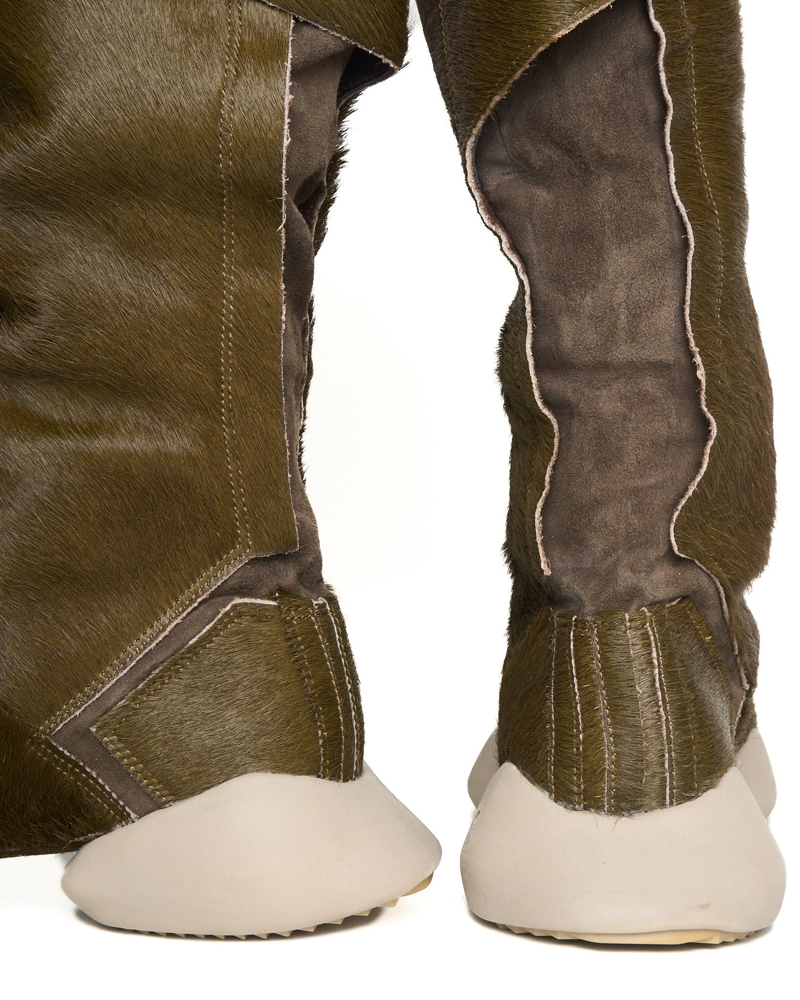 F/W15 Adidas by Rick Owens Pony hair Runner Stretch Boots Production Sample