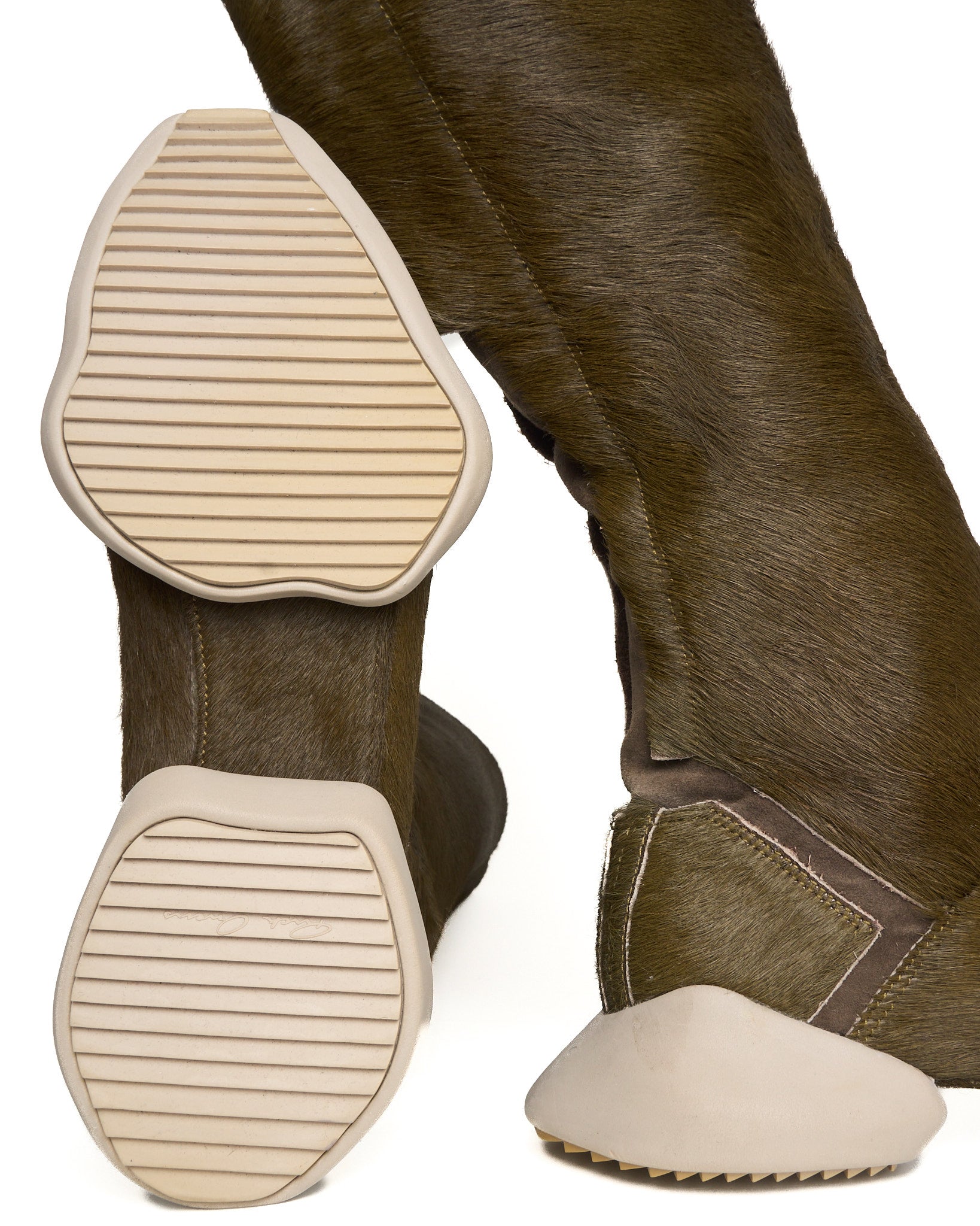 F/W15 Adidas by Rick Owens Pony hair Runner Stretch Boots Production Sample