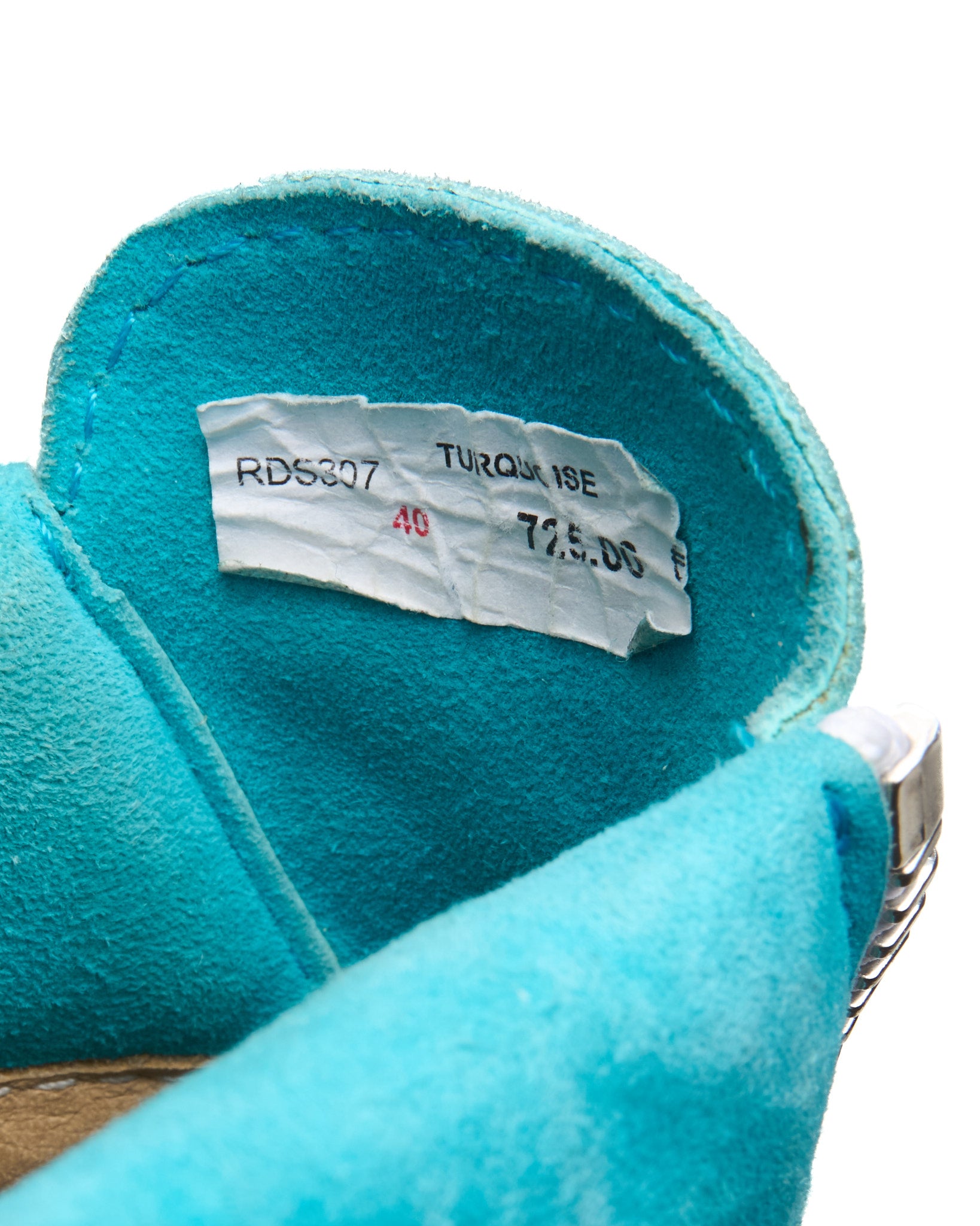 Mid 2010s Giuseppe Zanotti Turquoise Crystal Studded Sneaker