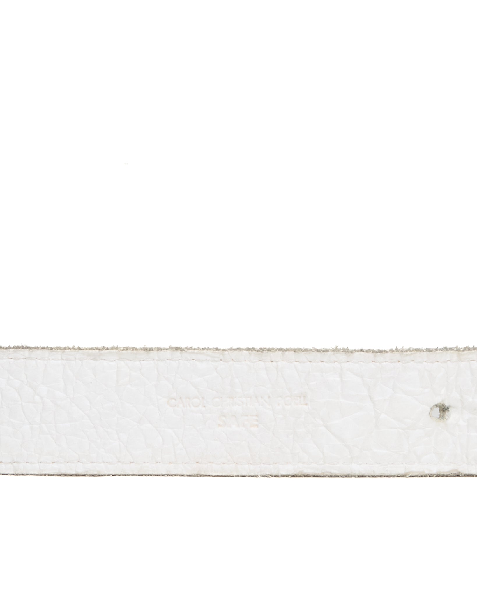 Carol Christian Poell Belt 'AM/2624-IN PABER-PTC/03' Bipolar Paper Dart Bison Leather Belt