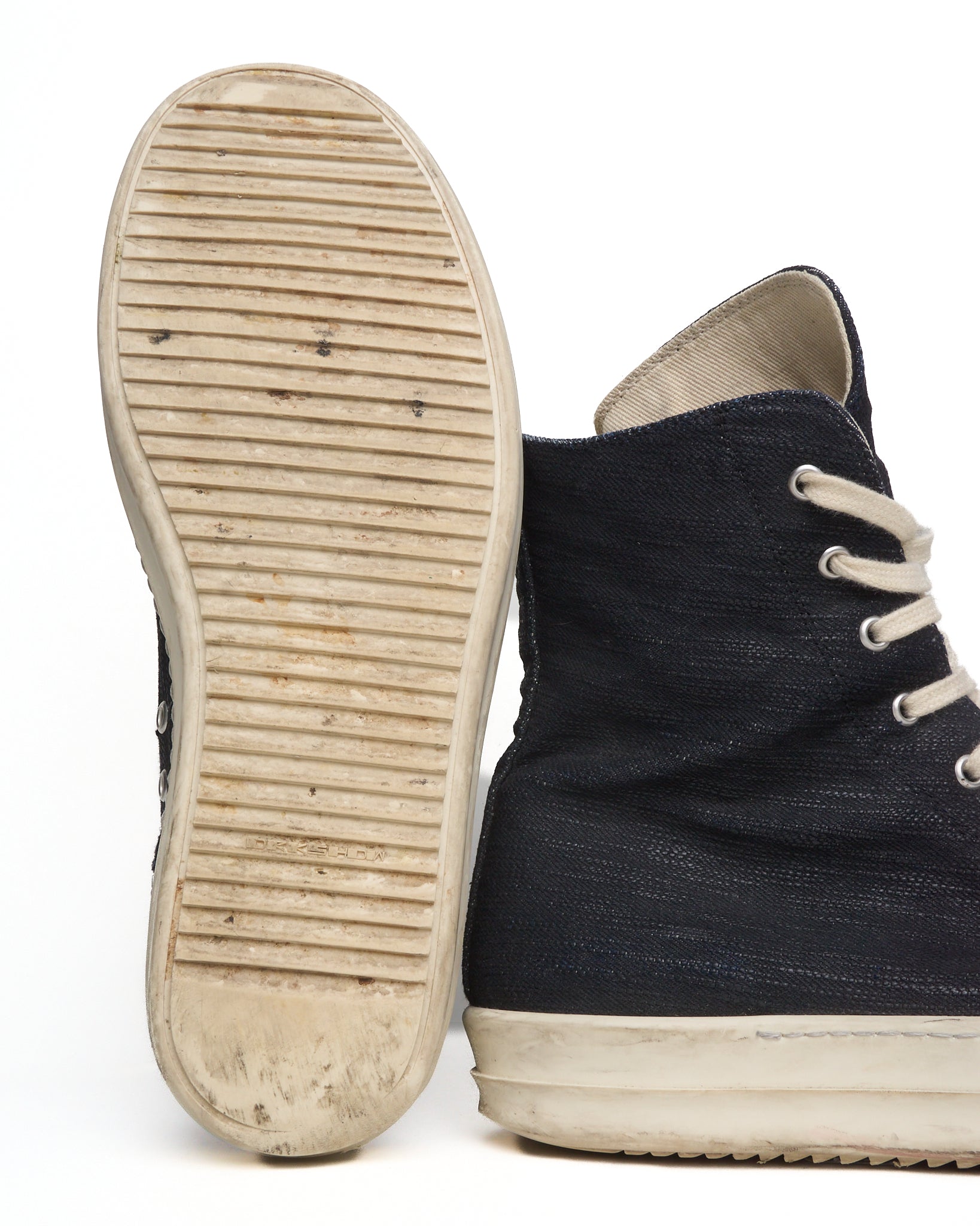 F/W25 Rick Owens DRKSHDW “SO CUNT” Ramones High Top Sneakers