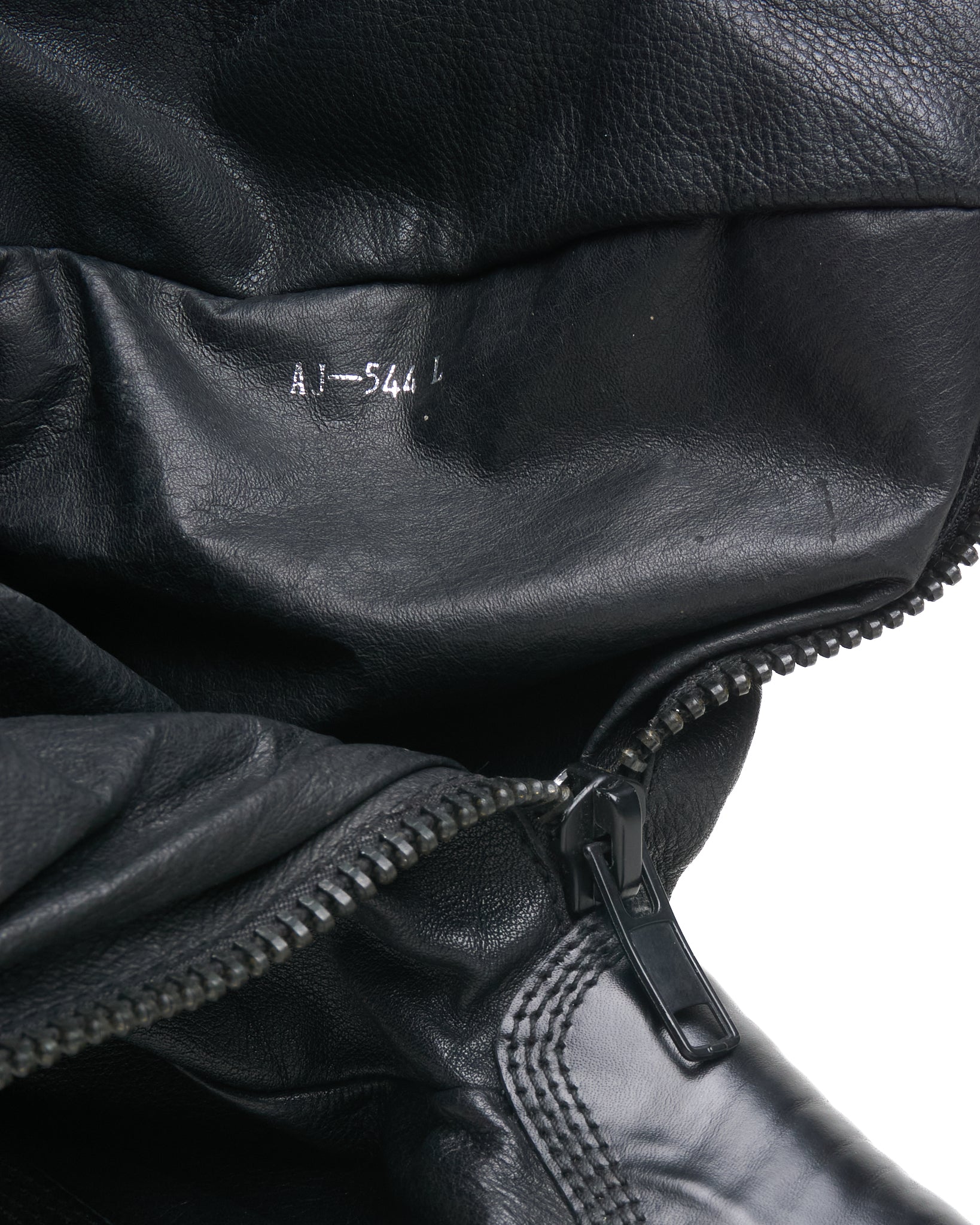 Early 00s Cabane de Zucca Slouch Zip Leather Boot