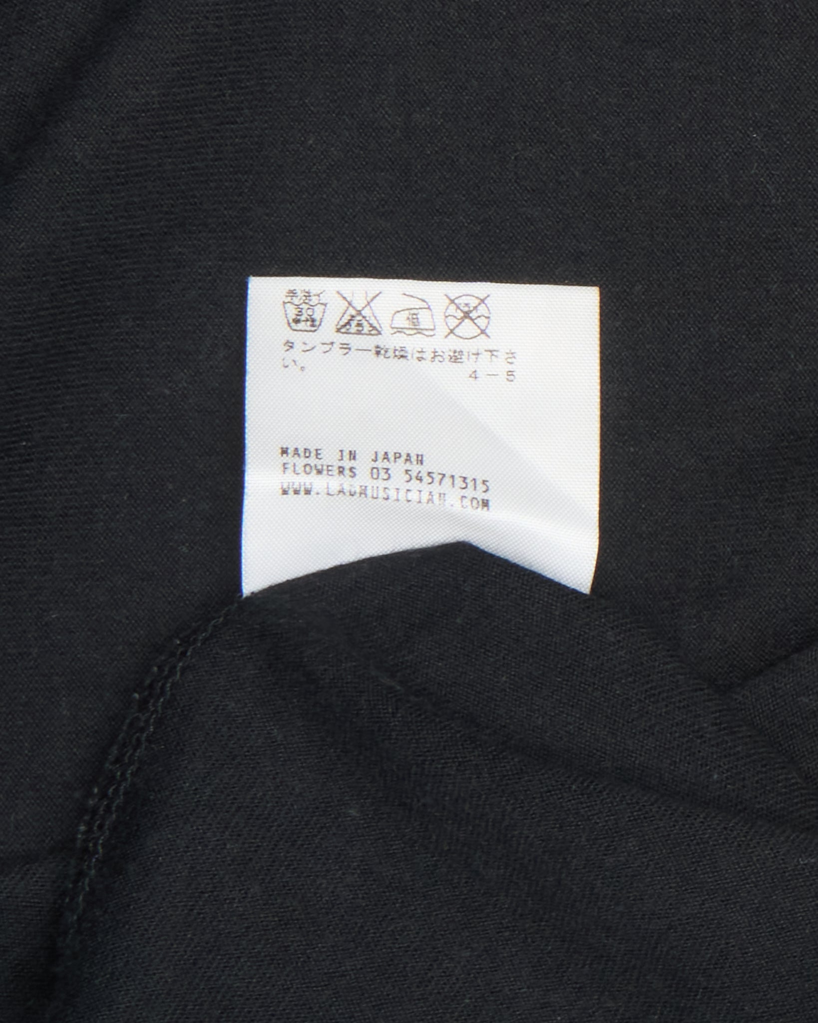 F/W18 Lad Musician “TEARS FOR FEARS” Graphic Long Sleeve