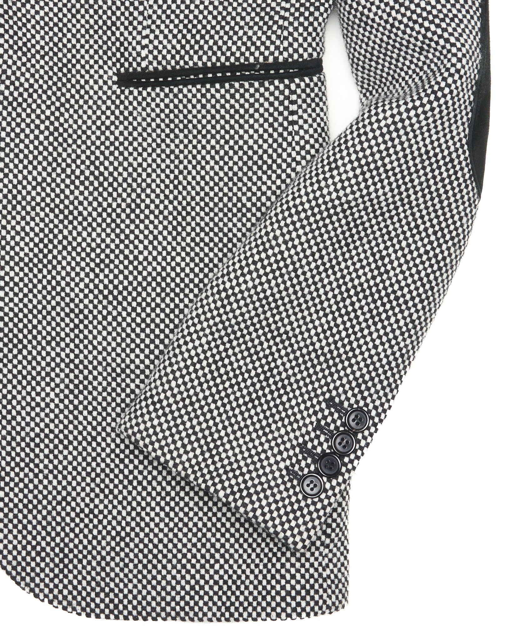 Mid 2010s Saint Laurent Paris Suede Trim Wool Blend Blazer