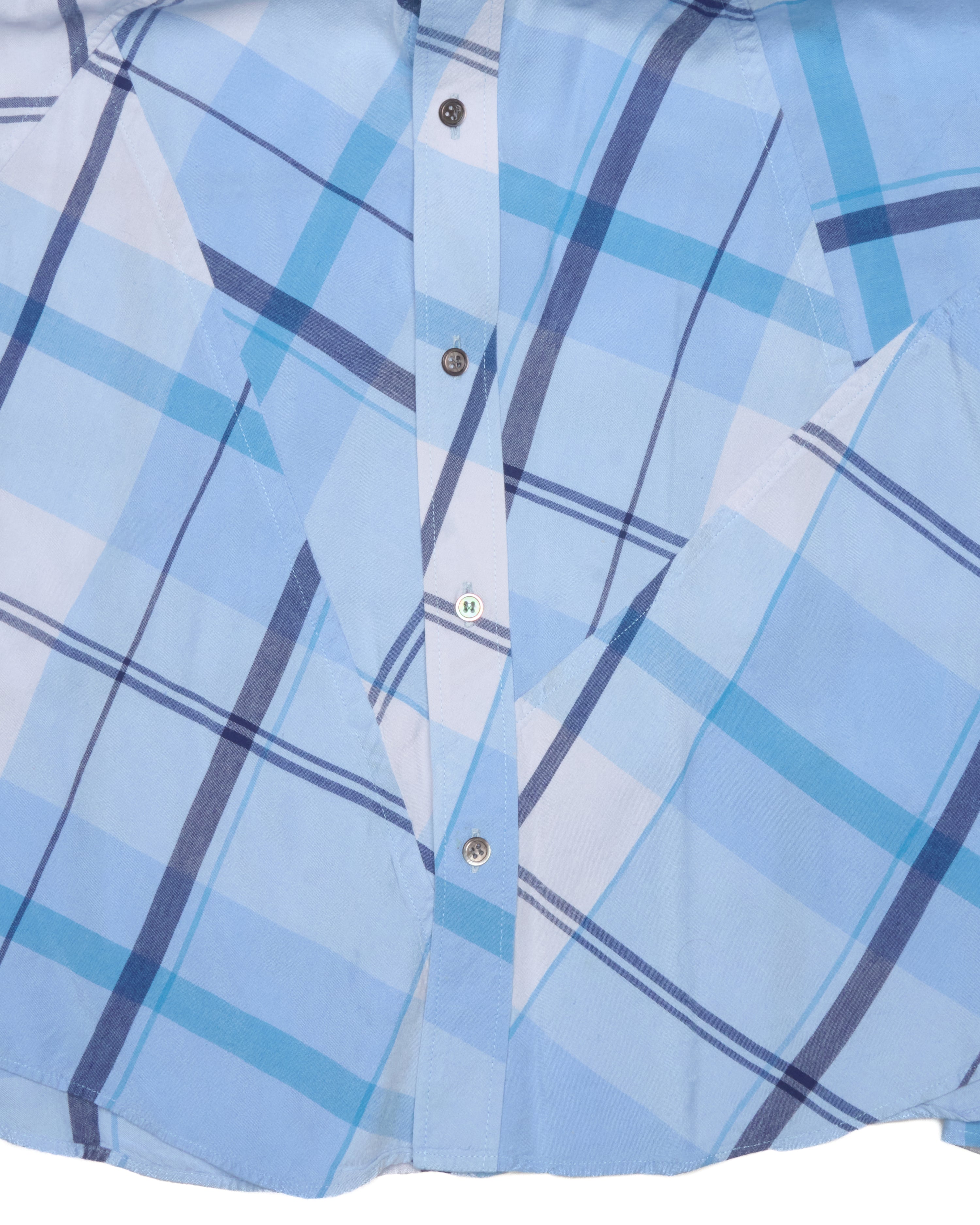 Early 00s Yohji Yamamoto POUR HOMME Plaid Button Up