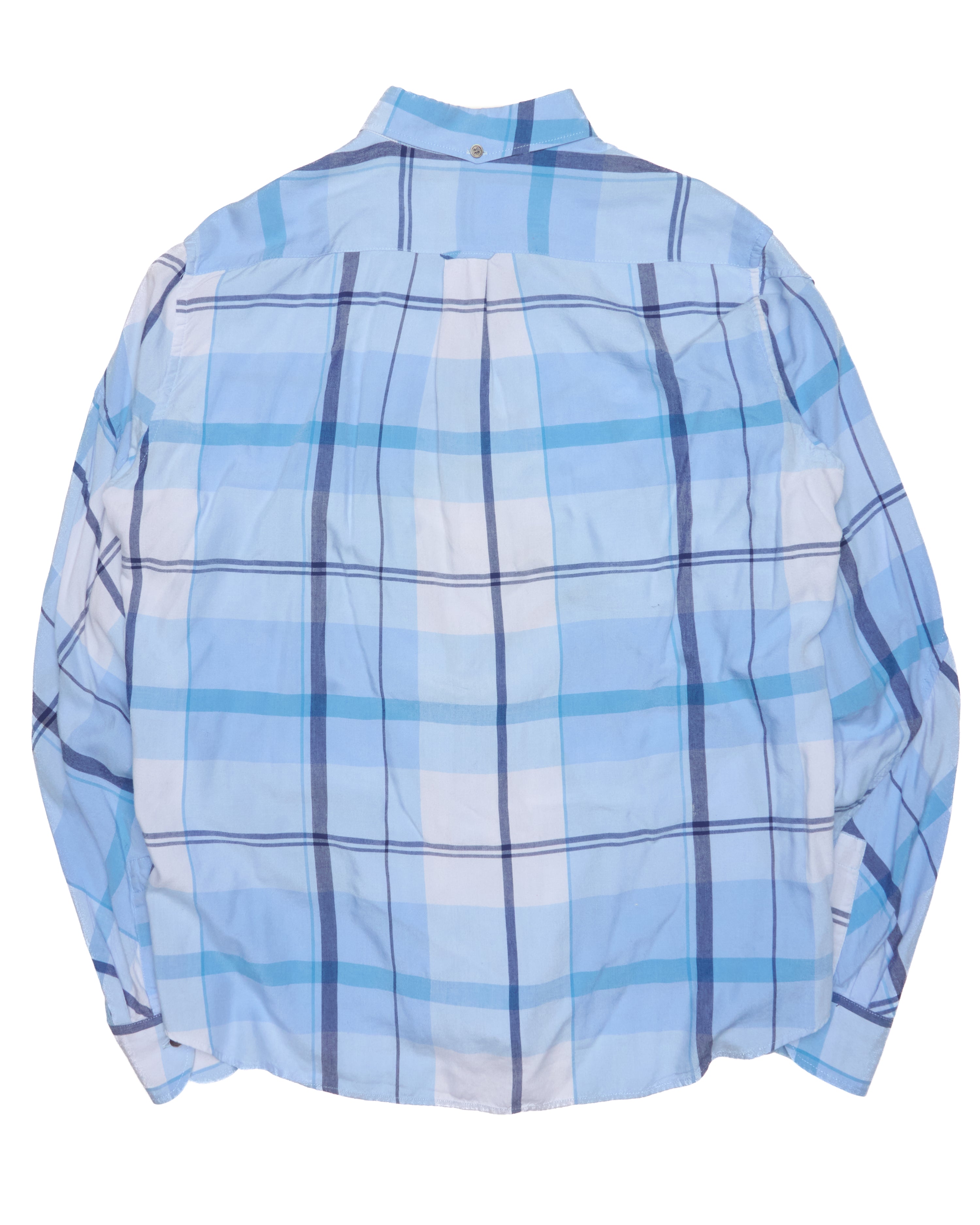 Early 00s Yohji Yamamoto POUR HOMME Plaid Button Up