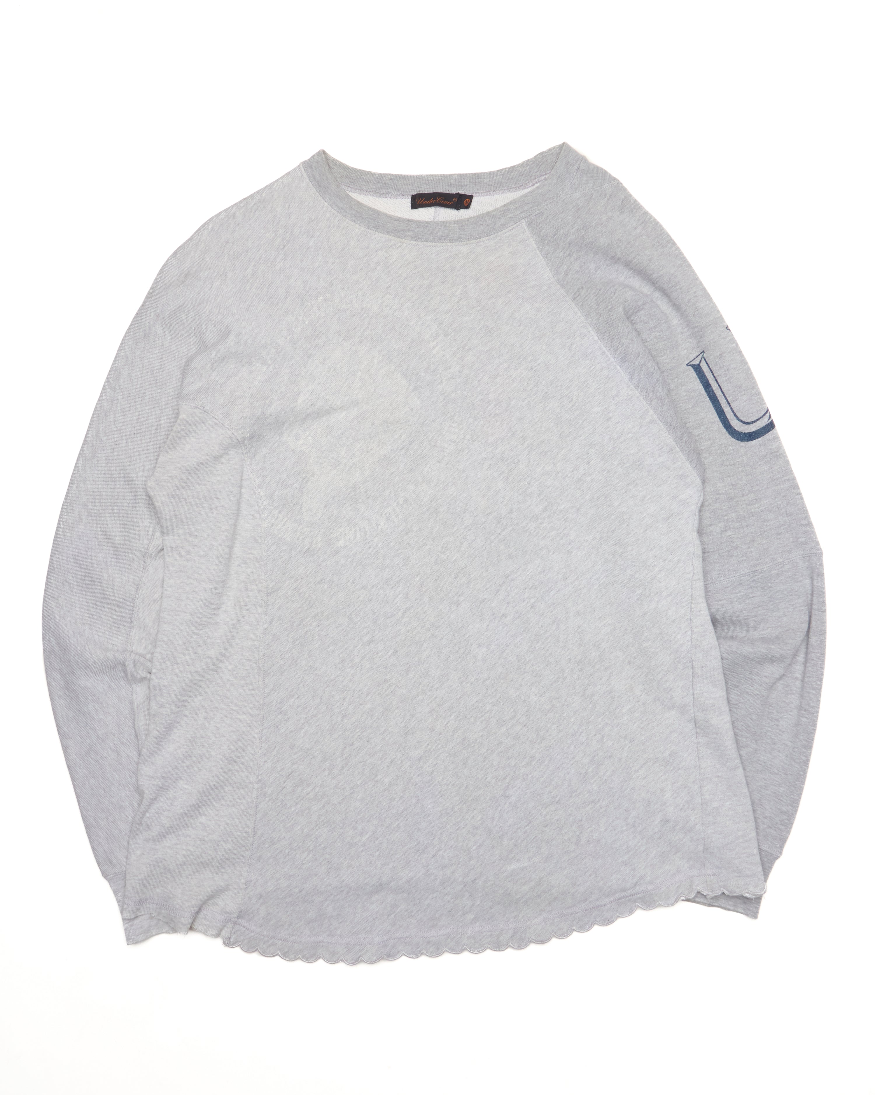 A/W03 Paper Doll Undercover Raglan Hybrid Sweatshirt