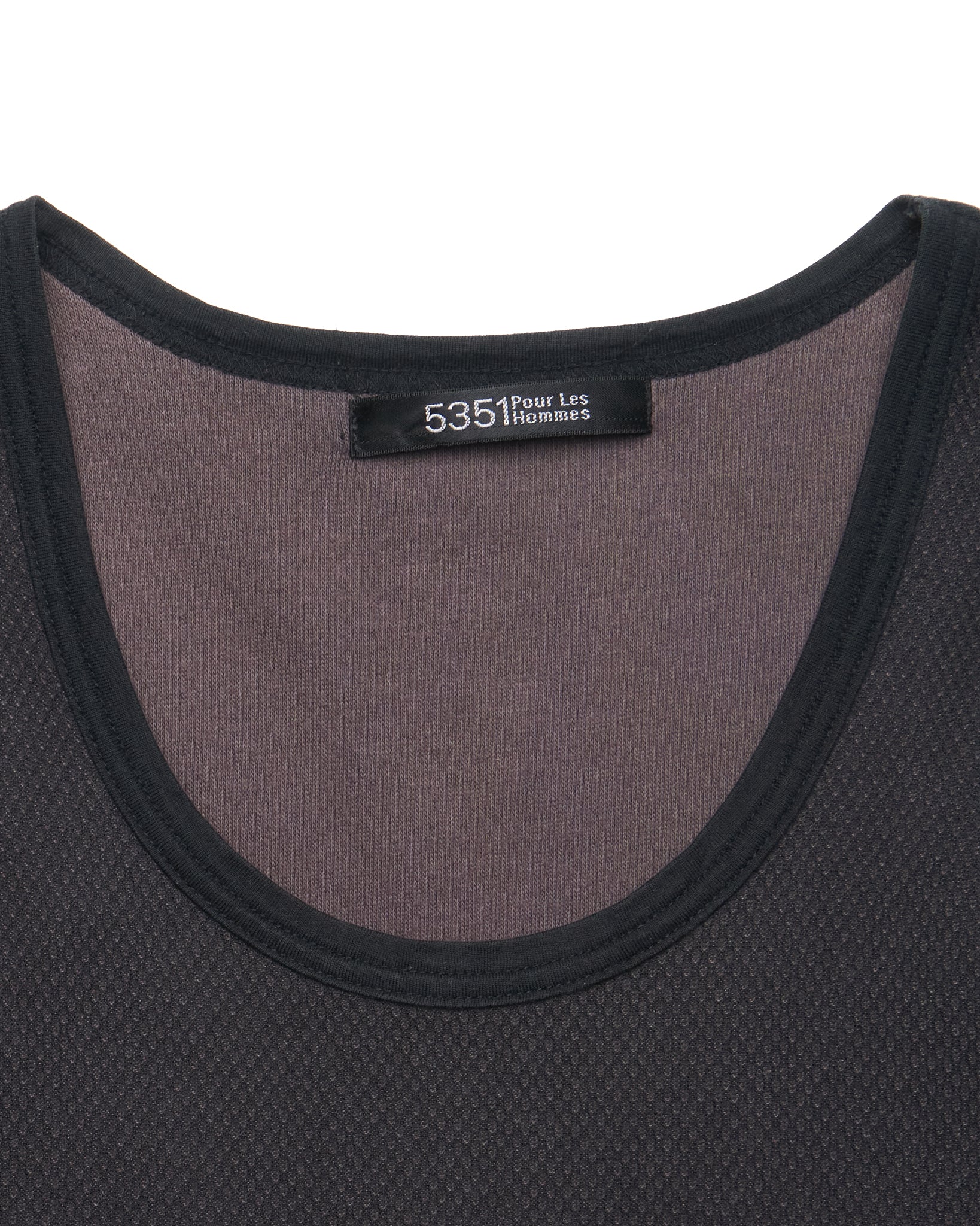 5351 Pour Les Hommes Faux Leather Side-seam Tank Top