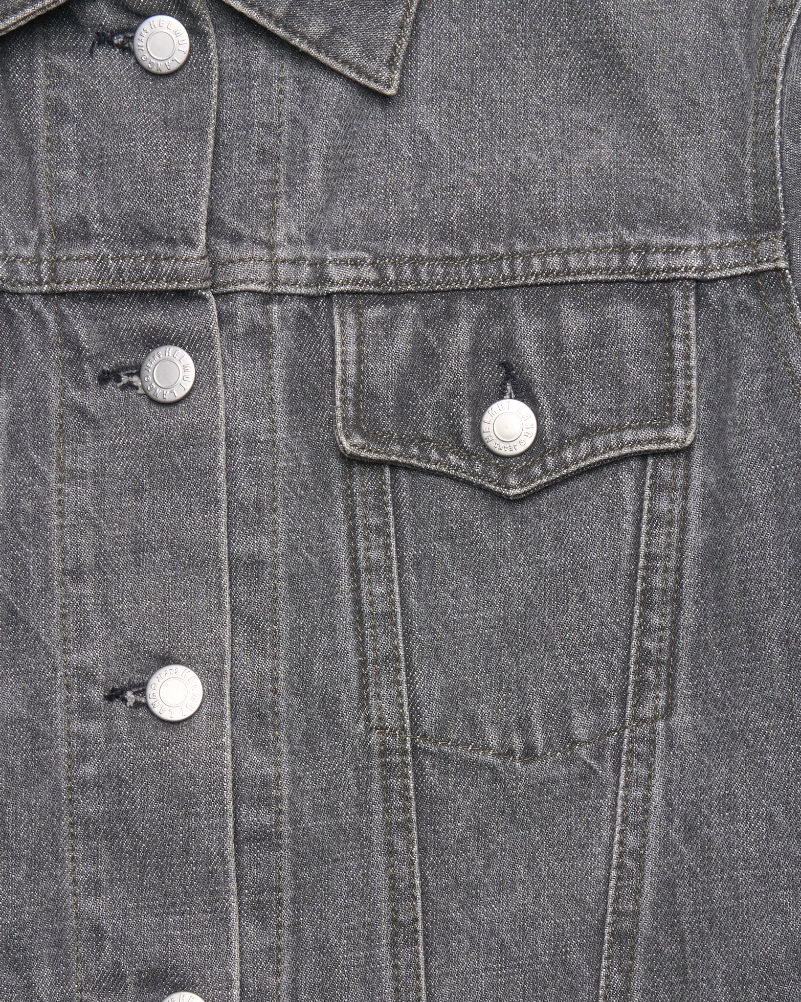 Early 00s Helmut Lang Washed Grey Trucker Jacket